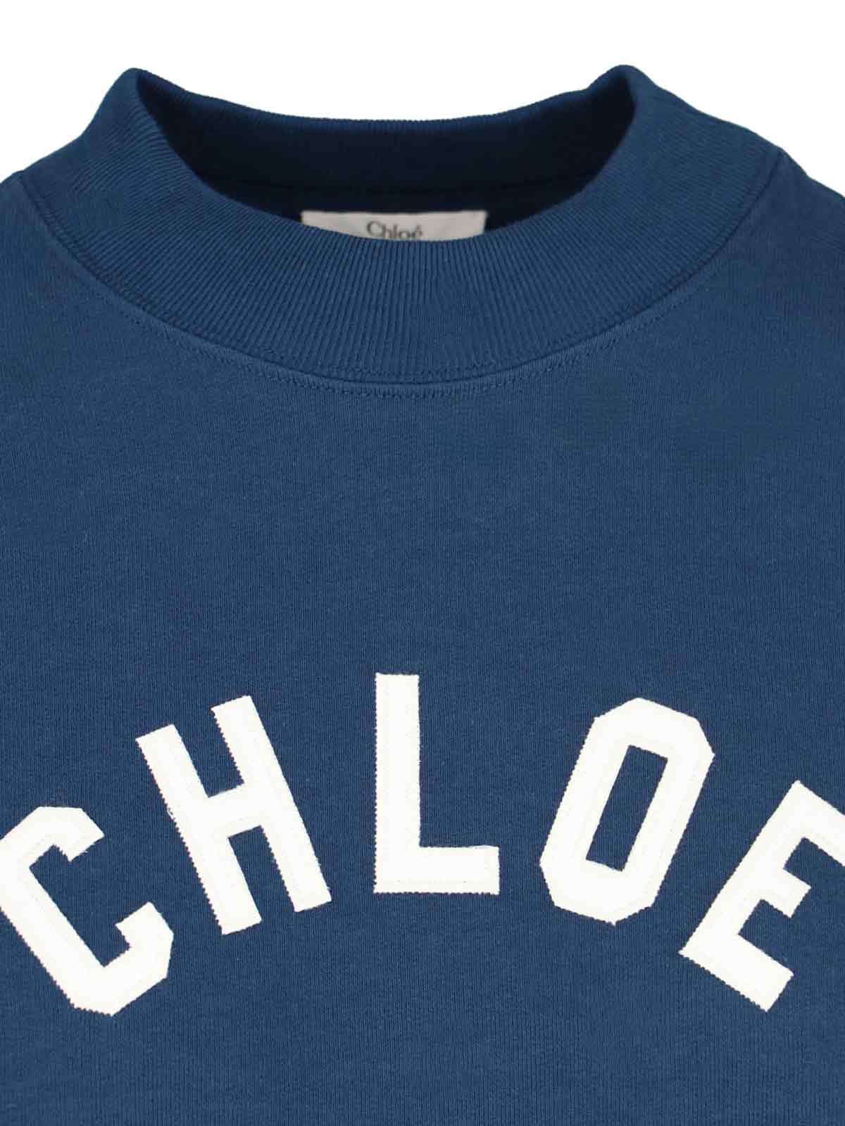 Chloé Cotton Sweater with Appliqué Front - Image 5