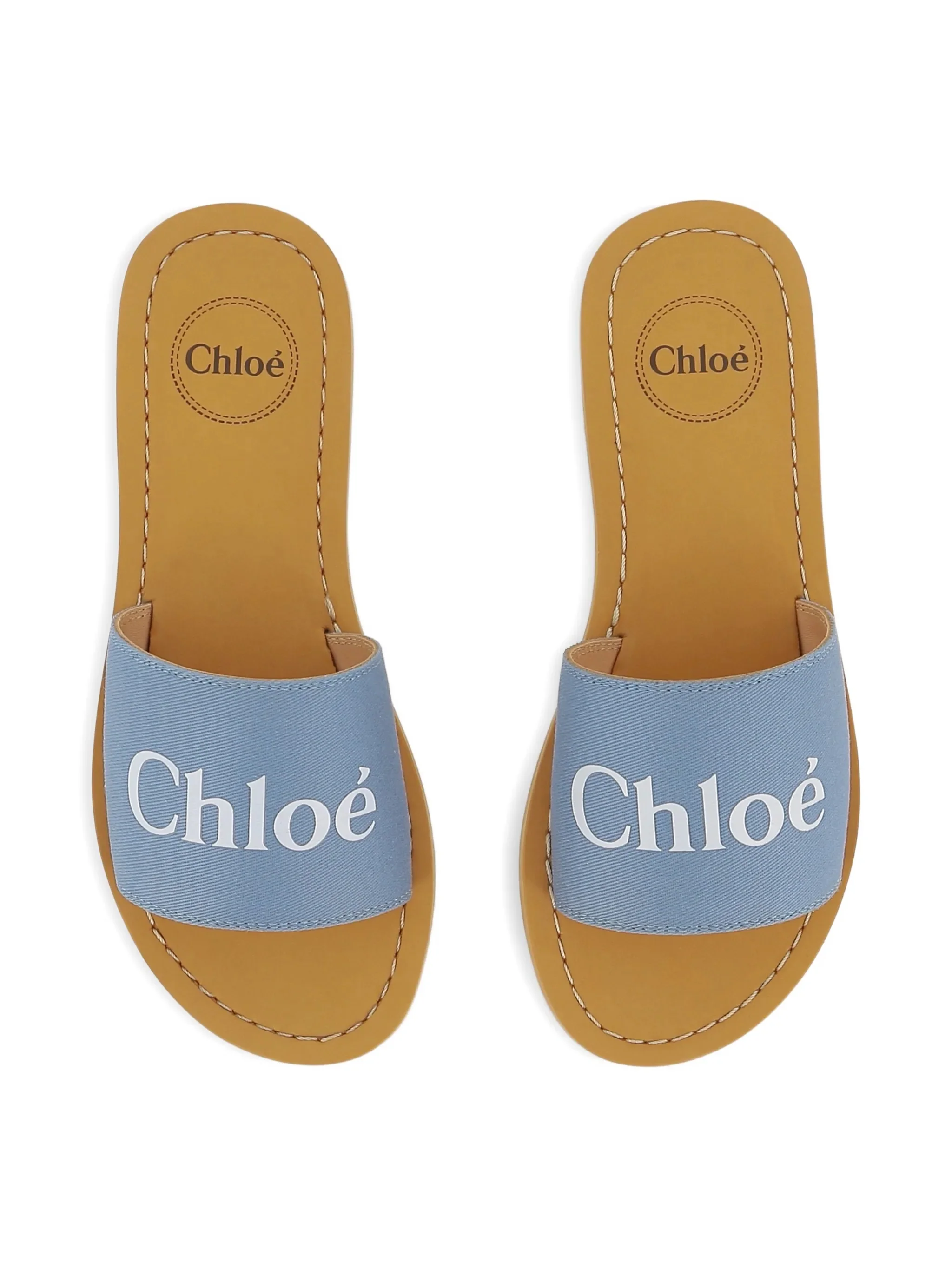 Chloé Girls Signature Logo Sandals with Rubber Sole - Image 5
