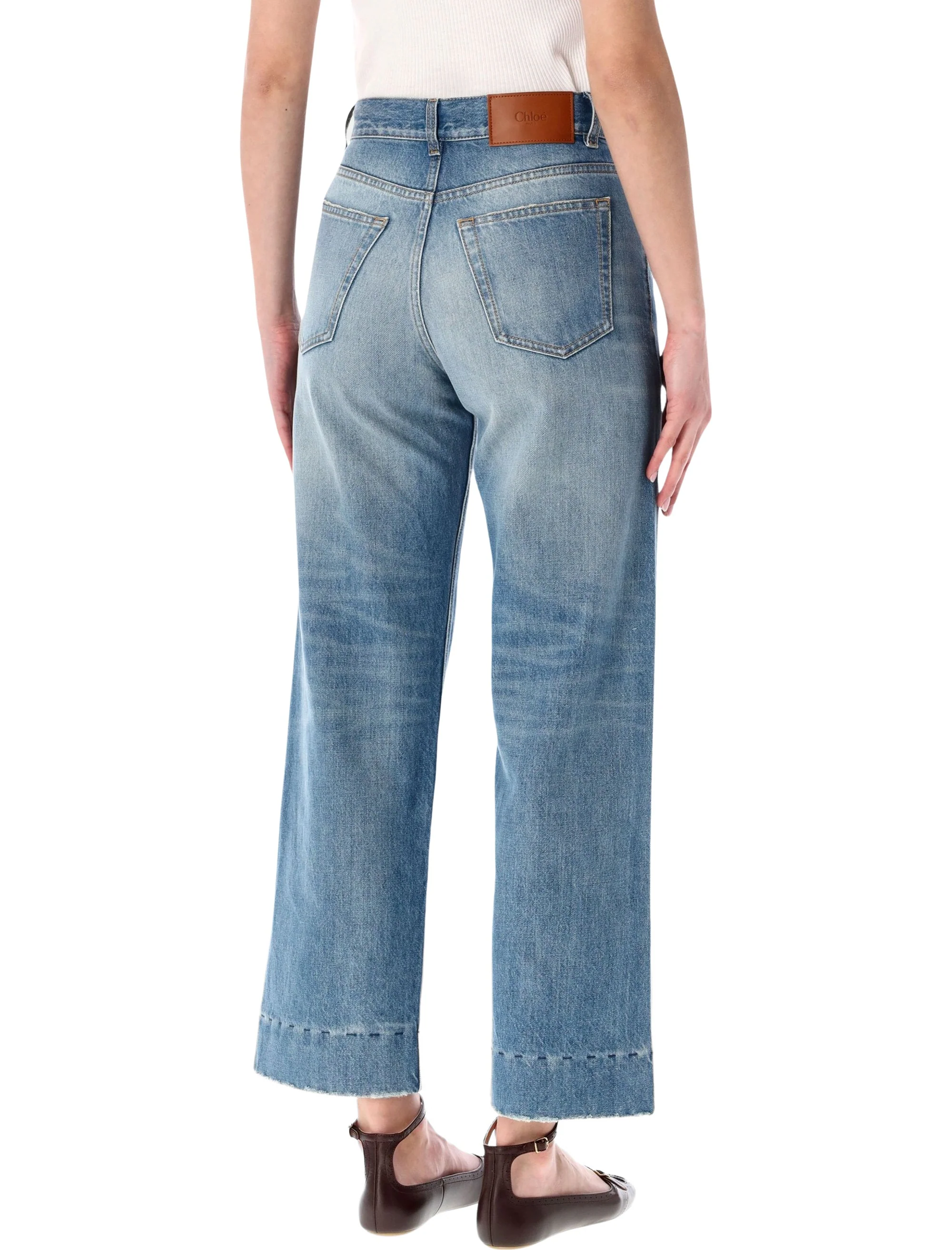 Chloé High-Rise Wide-Leg Jeans - Image 2