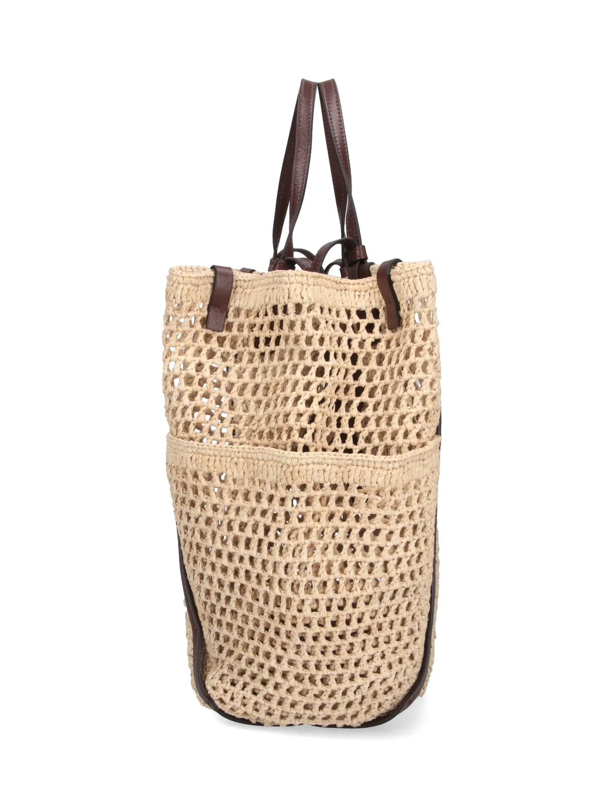 Chloé Raffia and Buffalo Leather Bag - Image 5