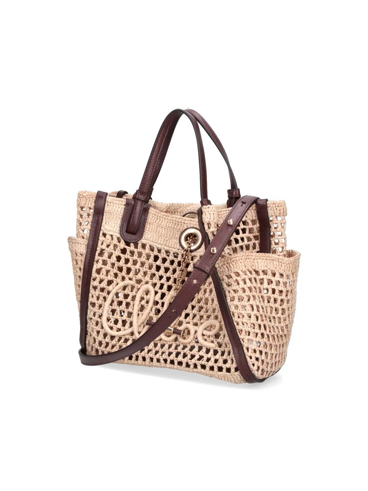 Chloé Raffia & Buffalo Leather Mini Bag - Image 2