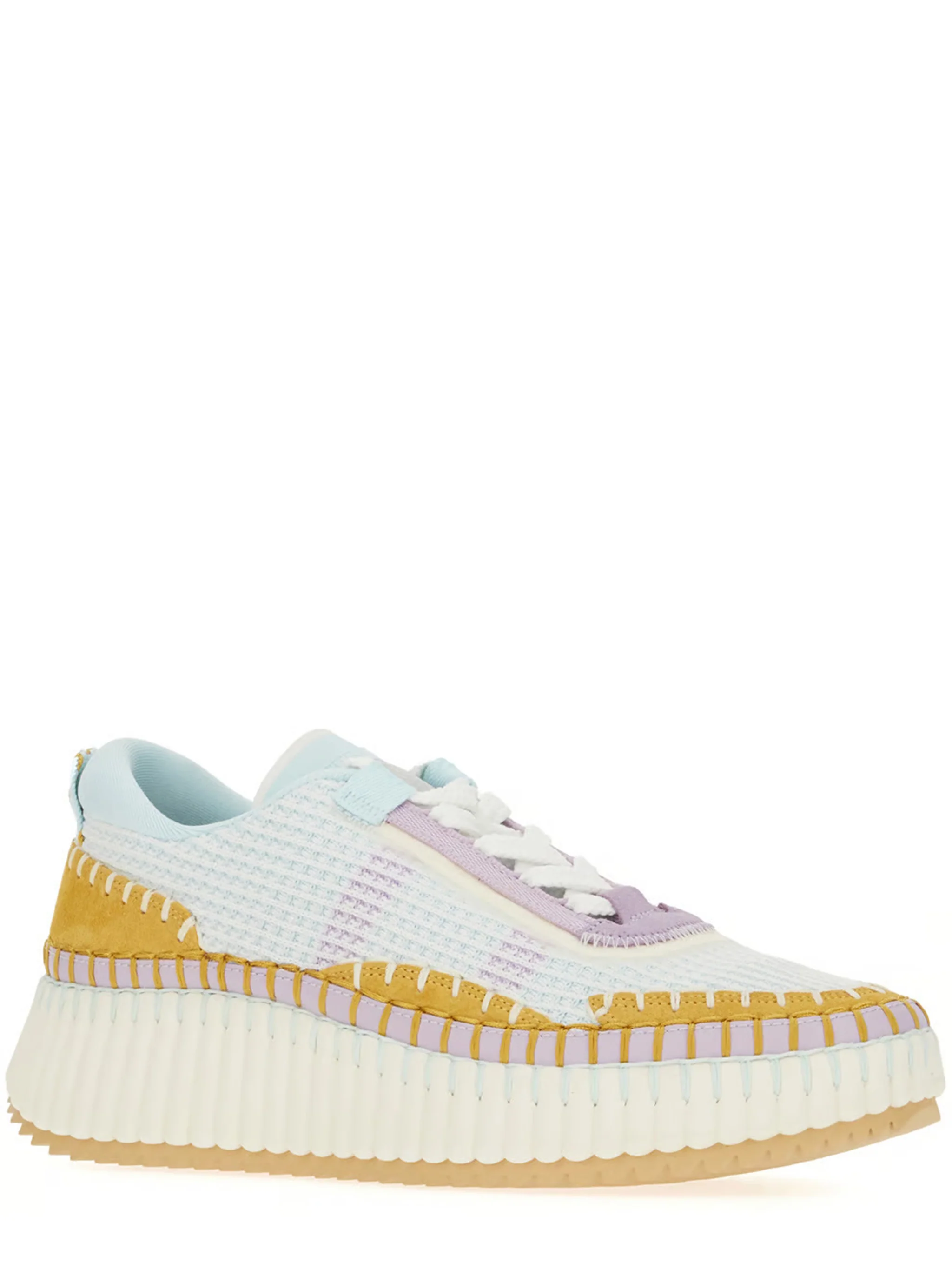 Chloé Recycled Material Lace-Up Sneakers for Women - Image 2