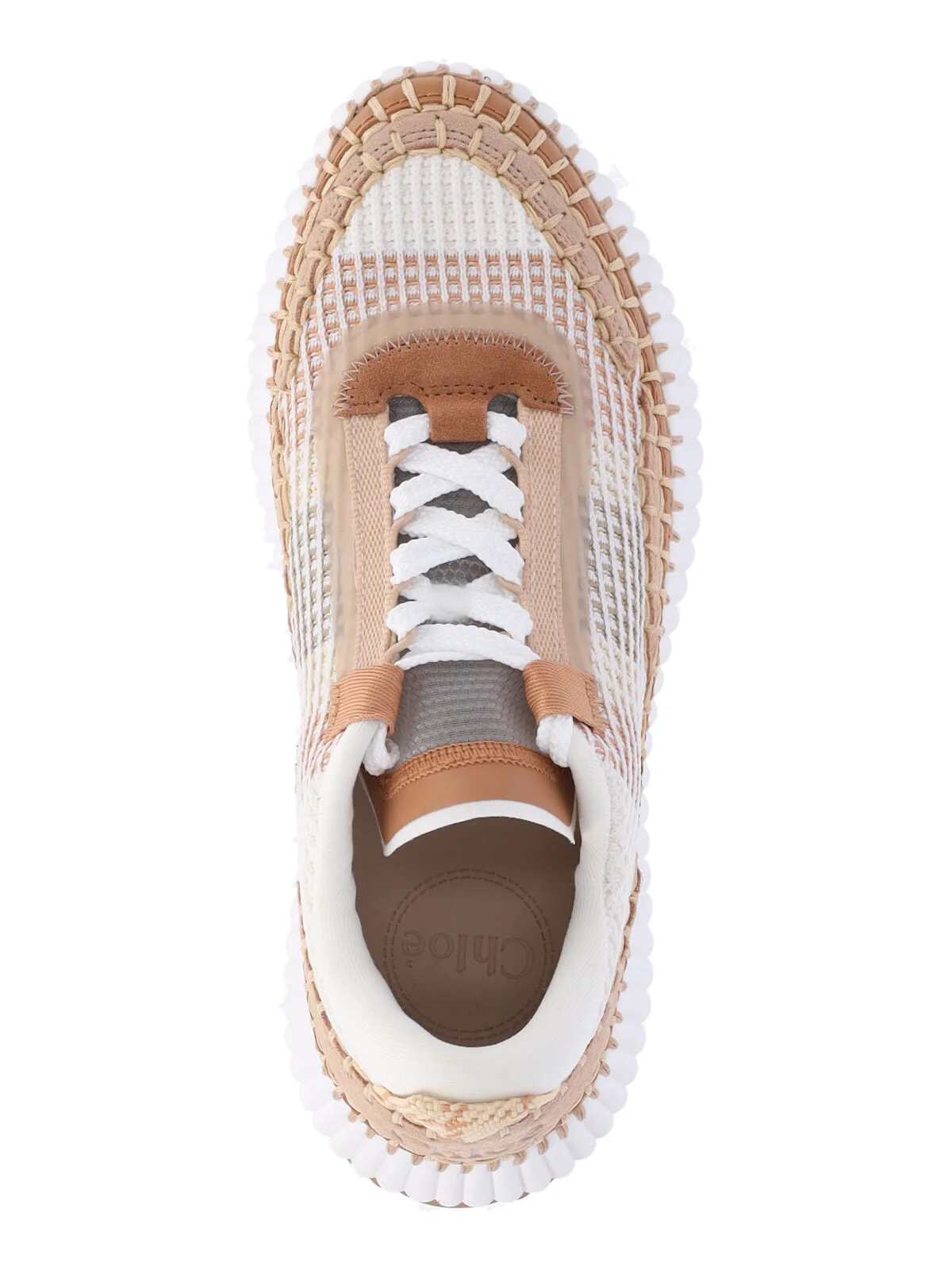 Chloé Women’s Suede & Leather-Lined Sneakers with Cushioned EVA Sole - Image 5