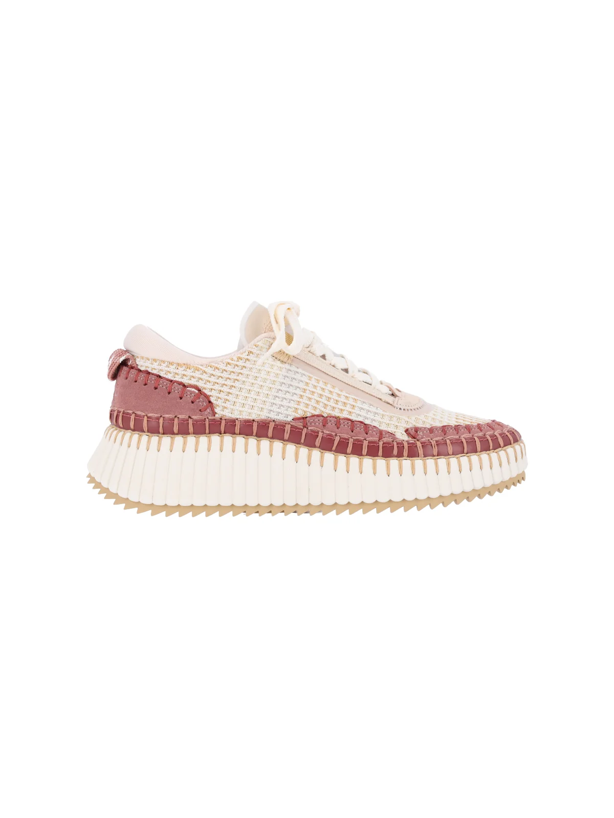 Chloé Women’s Suede & Leather Sneakers with Cushioned EVA/Rubber Sole