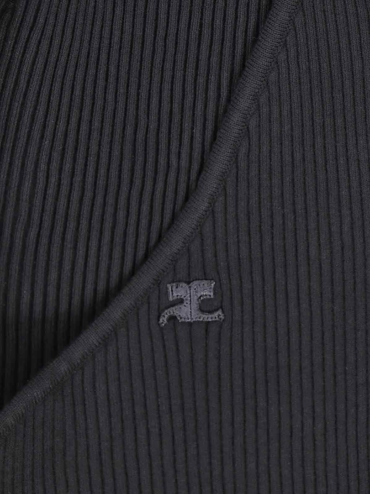 Courrèges Sleek Viscose-Blend Mini Dress for Women - Image 3