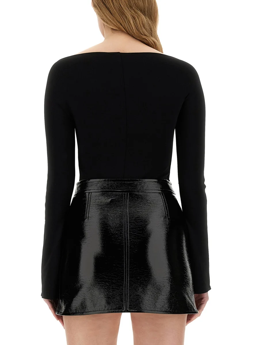 COURREGES Zip-detail Jersey Bodysuit - Image 3