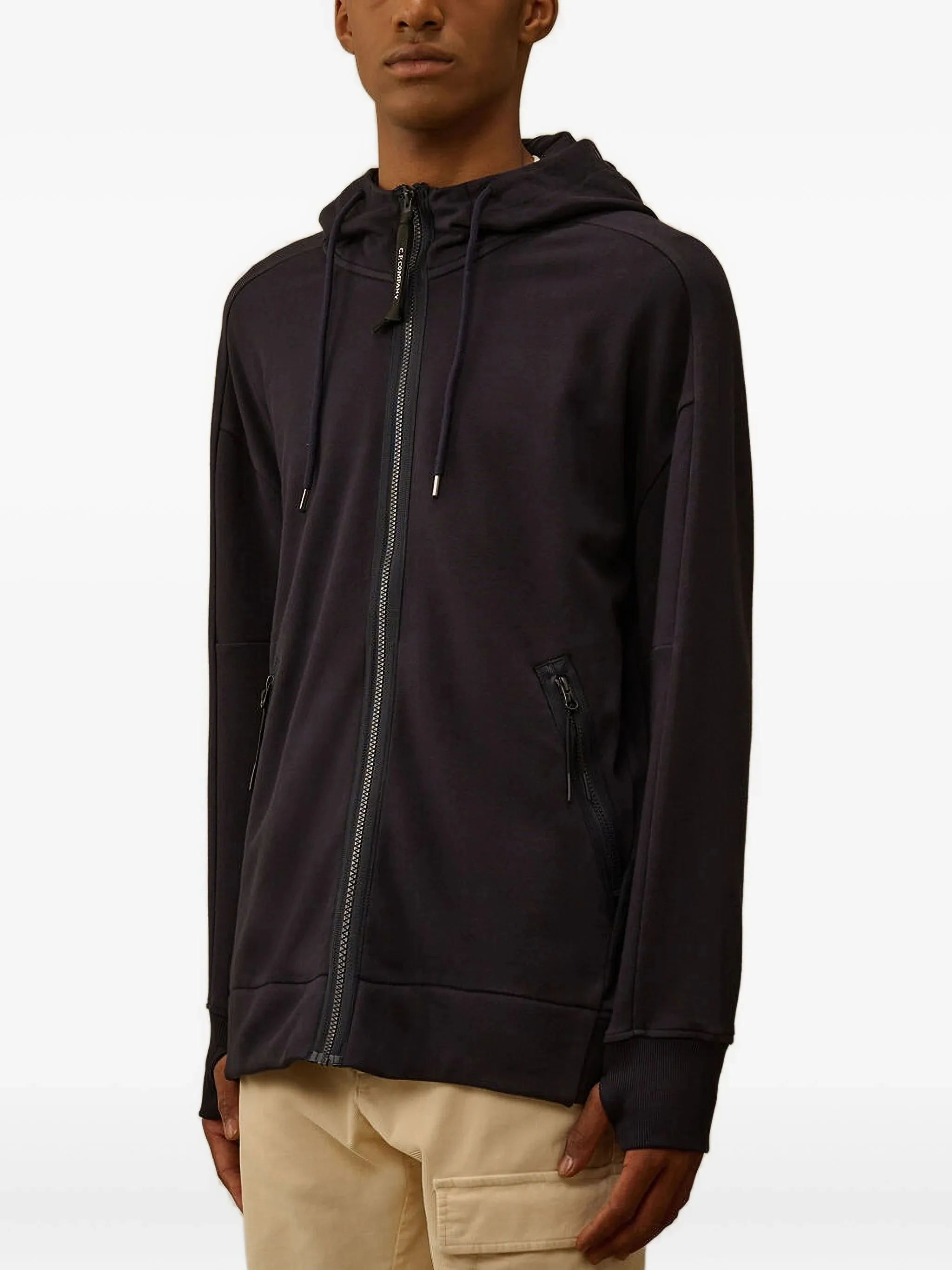 Cp Company Adjustable Goggle Hood Jacket with Side Zip Pockets - Image 3