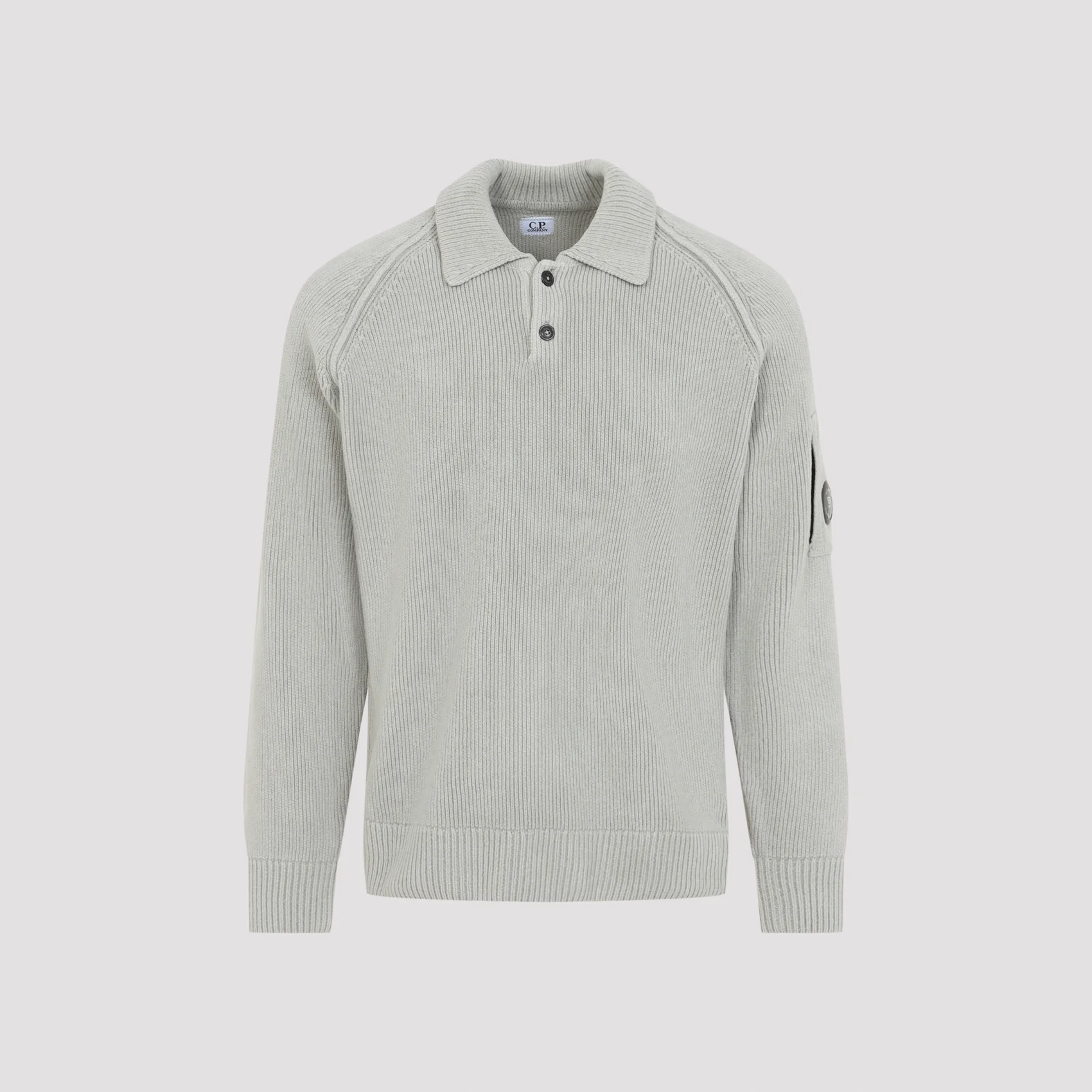 CP Company Chenille Polo Neck Sweater for Men - Image 3