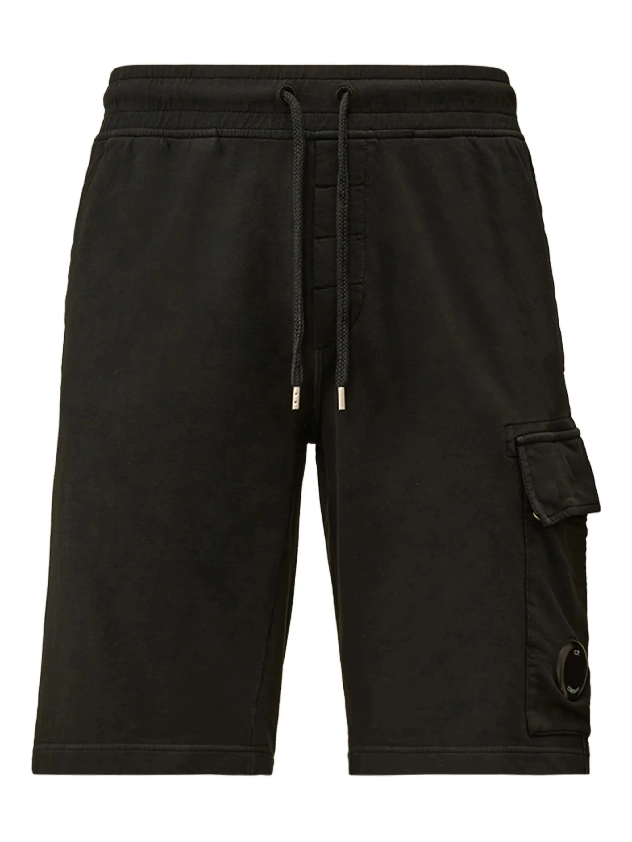 Cp Company Men’s Cotton Fleece Bermuda Shorts with Adjustable Drawstring Waist