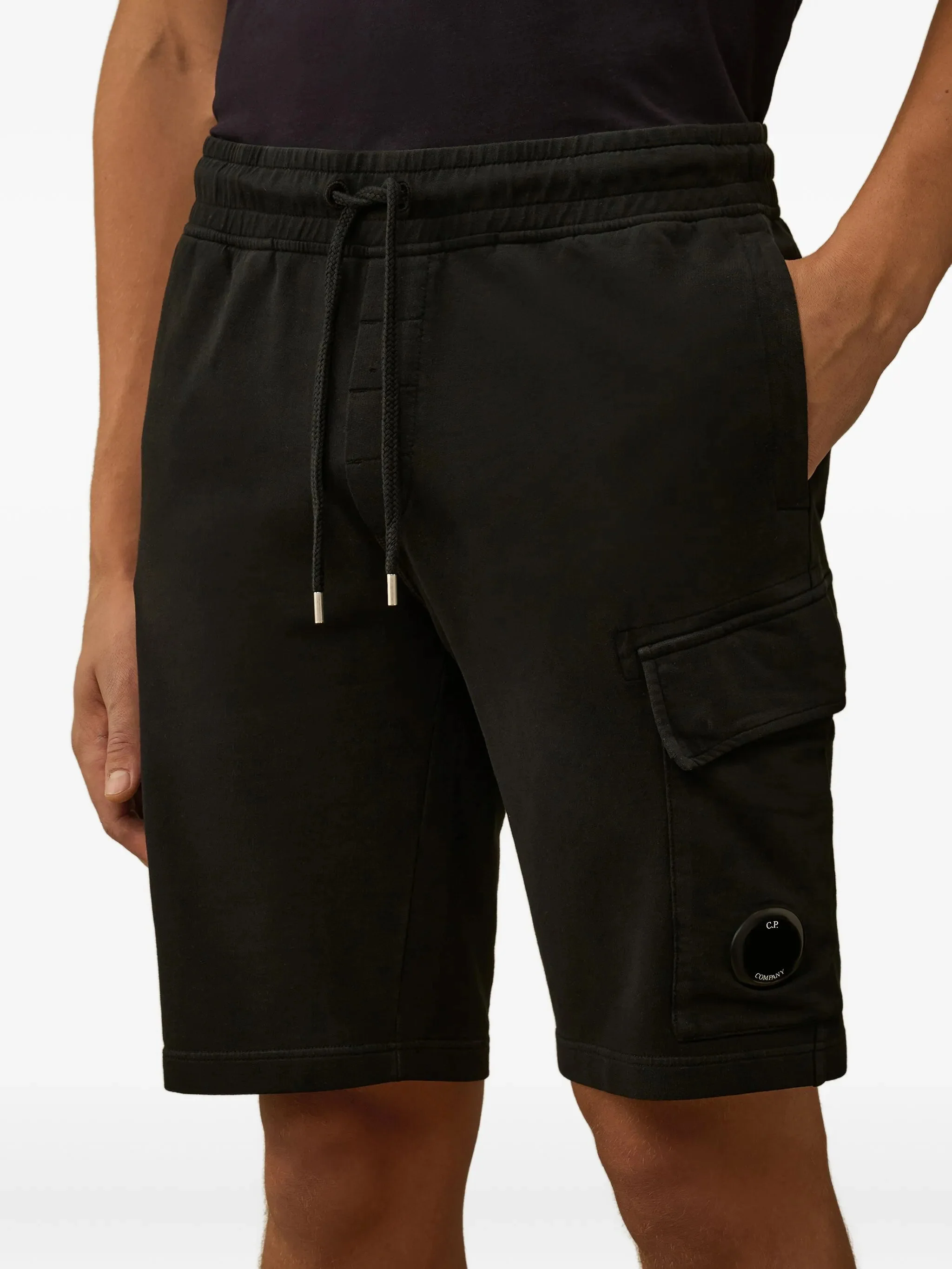 Cp Company Men’s Cotton Fleece Bermuda Shorts with Adjustable Drawstring Waist - Image 5