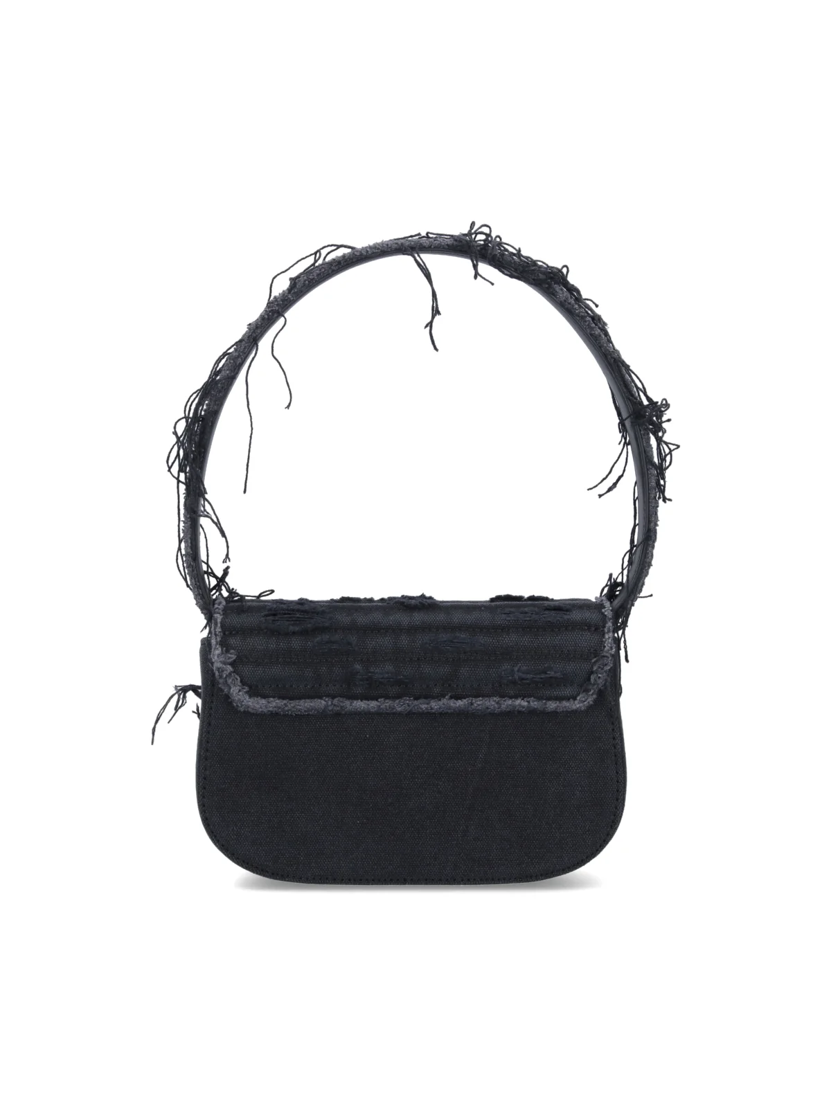 Diesel Cotton Denim & Leather Crossbody Bag - Image 3