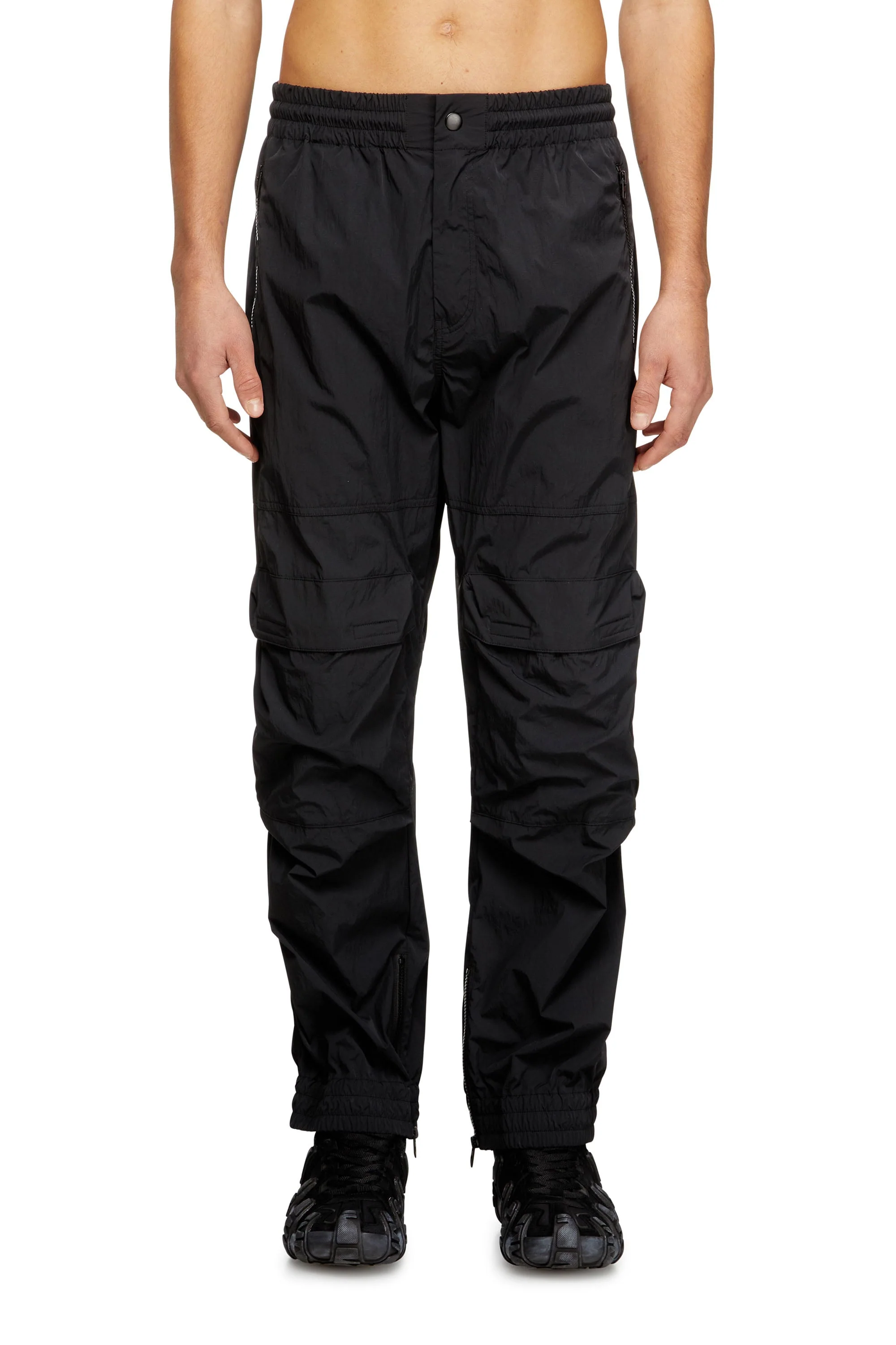 Diesel Men's Cargo Pants with Zip and Snap Button Closure - Size 48 - Image 3