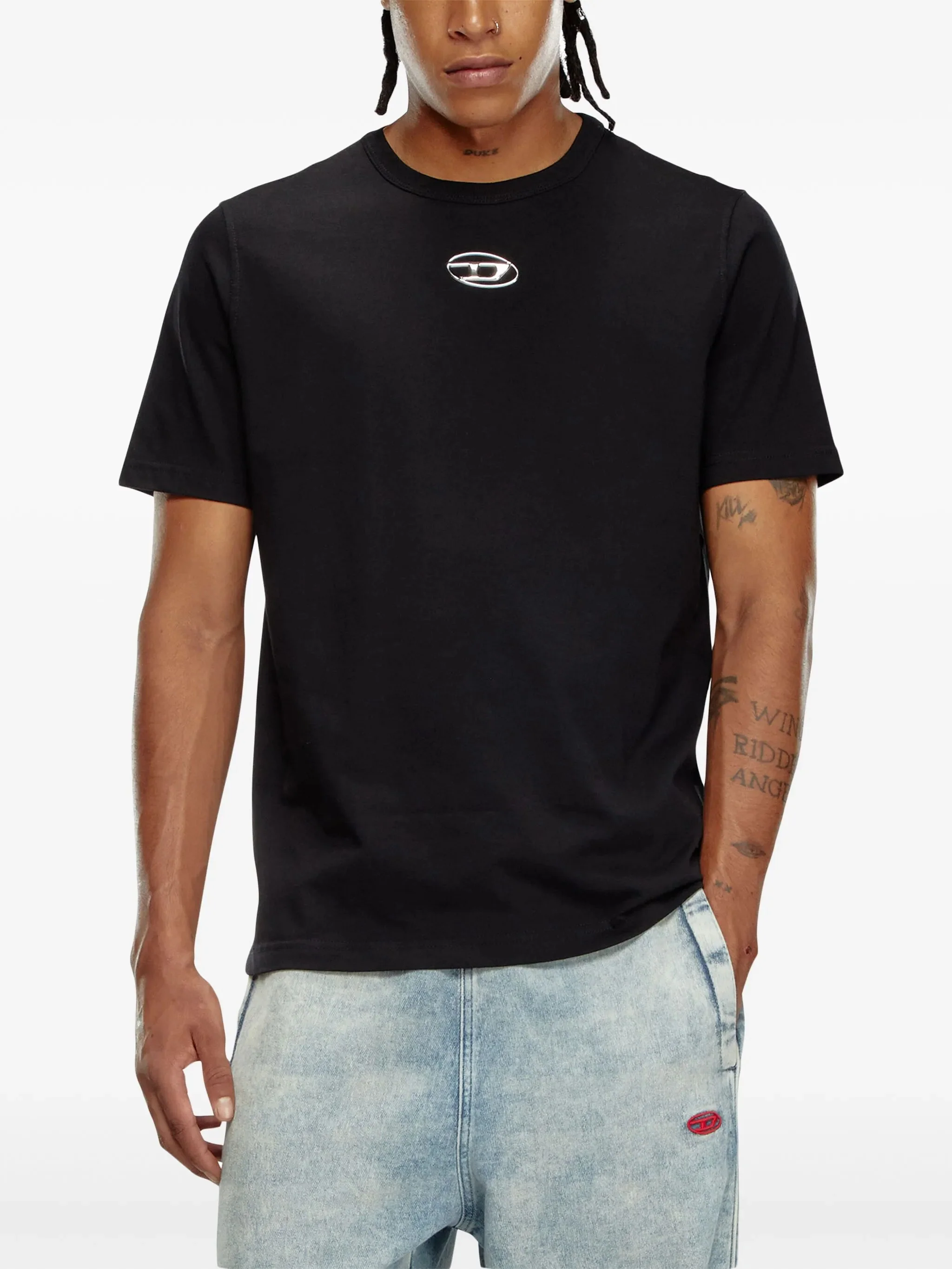Diesel Metallic Oval D T-Shirt Size M for Men - Image 5