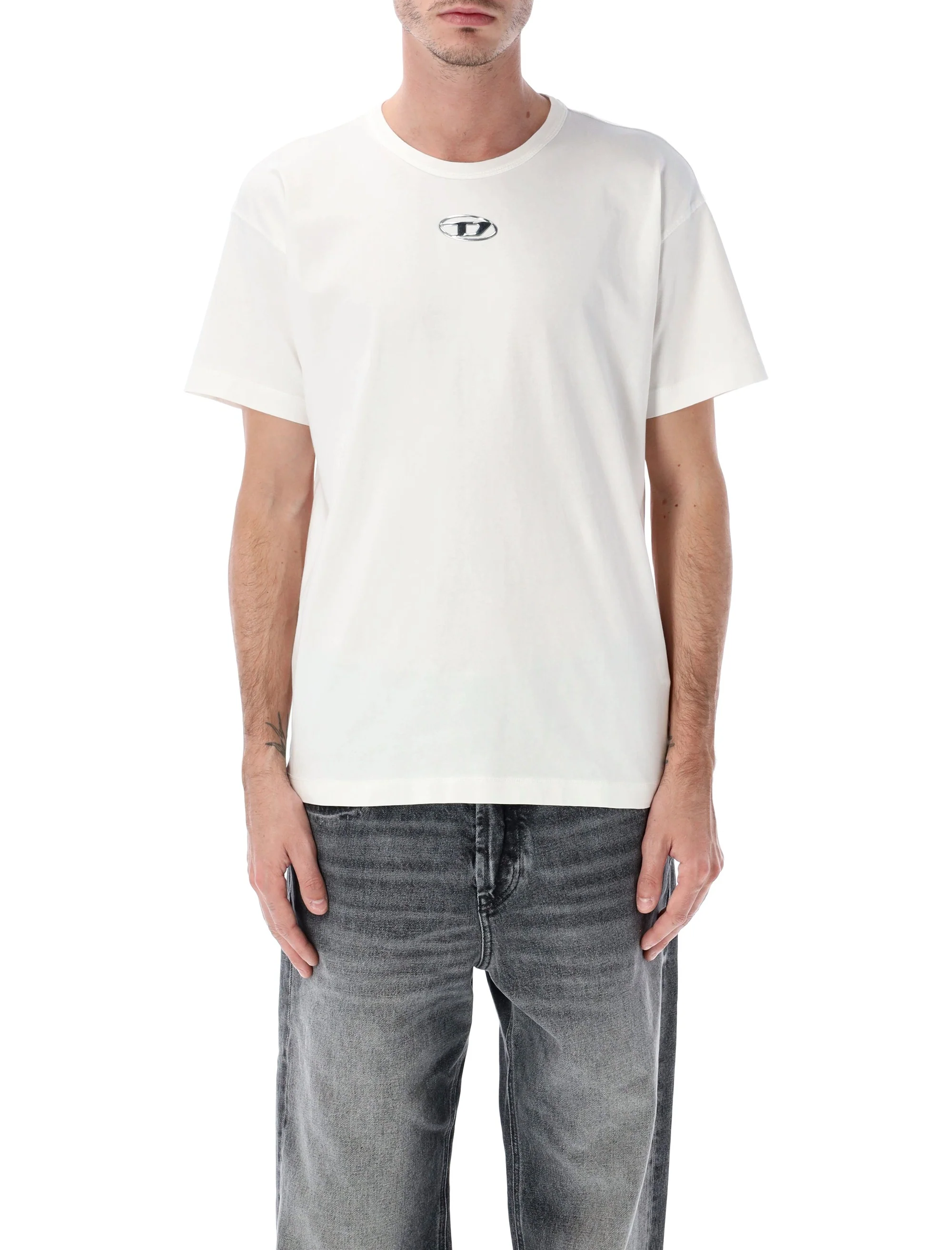 Diesel Regular Fit Neck T-Shirt - Size L - Image 7