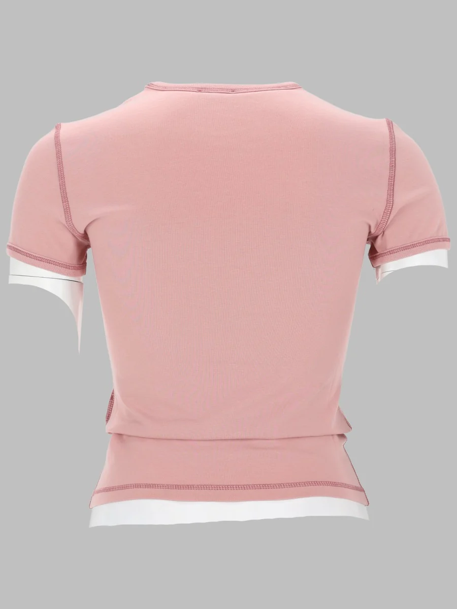 Diesel Slim Fit T-Shirt with Heart Stamp and Studs - Image 2
