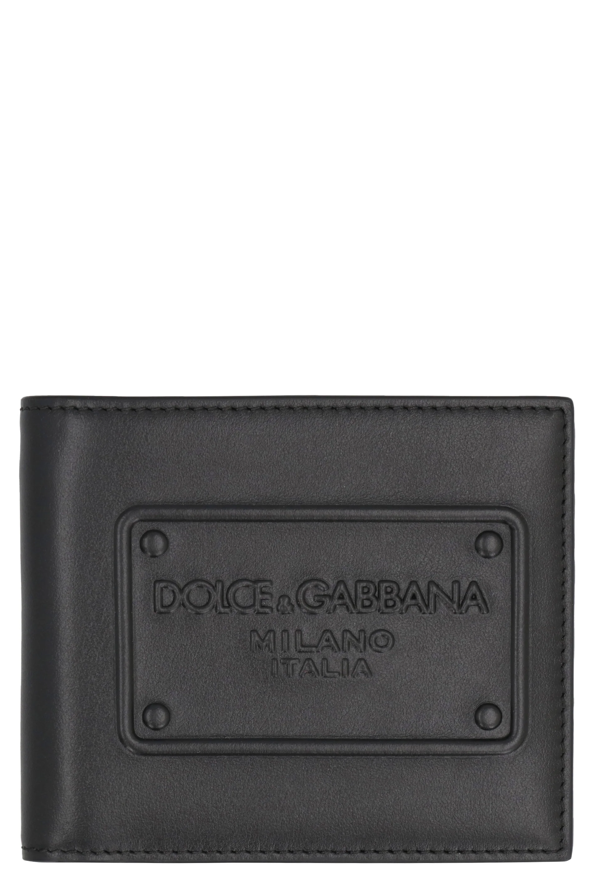 DOLCE & GABBANA Calfskin Bifold Wallet with Raised Logo - Image 5