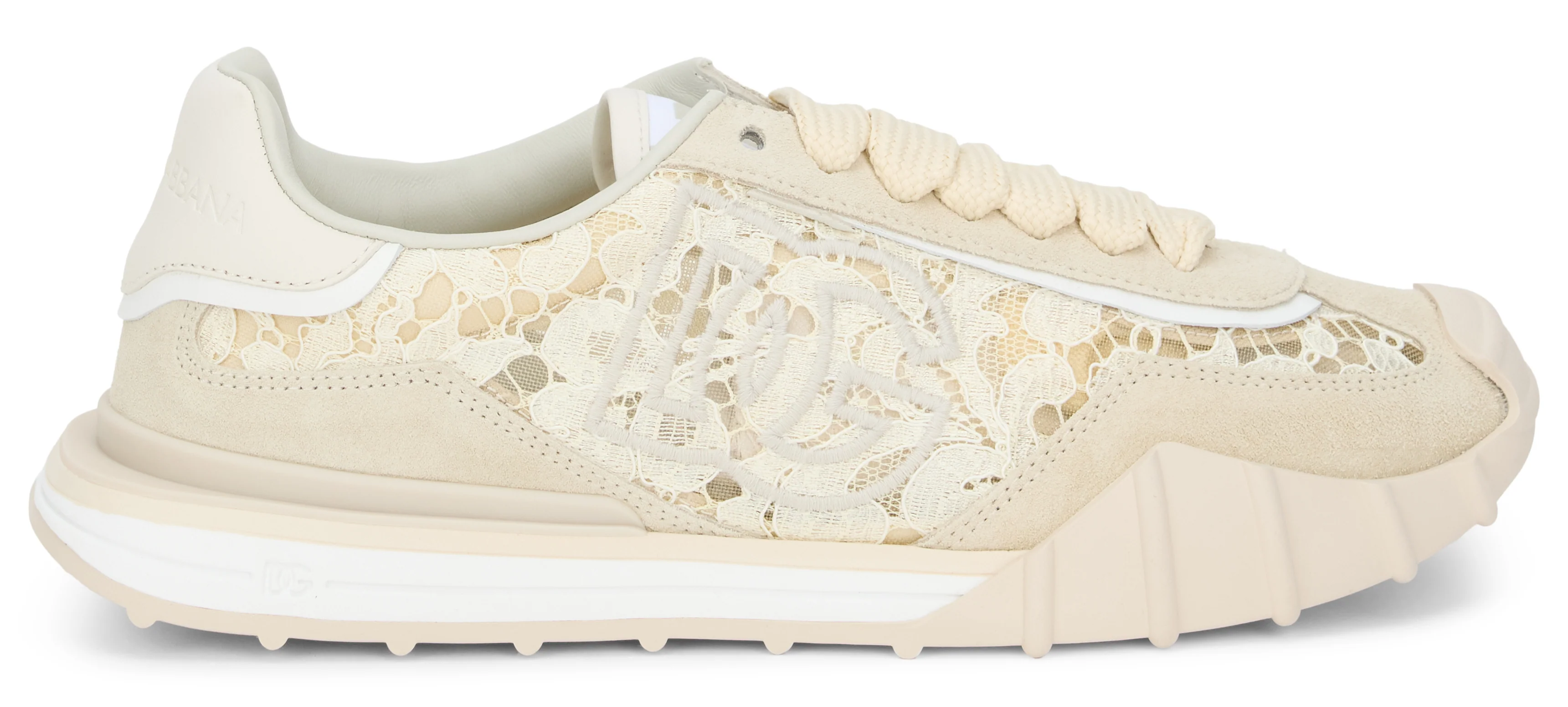 Dolce & Gabbana Low-Top Sneaker with Lace Inserts - Image 2