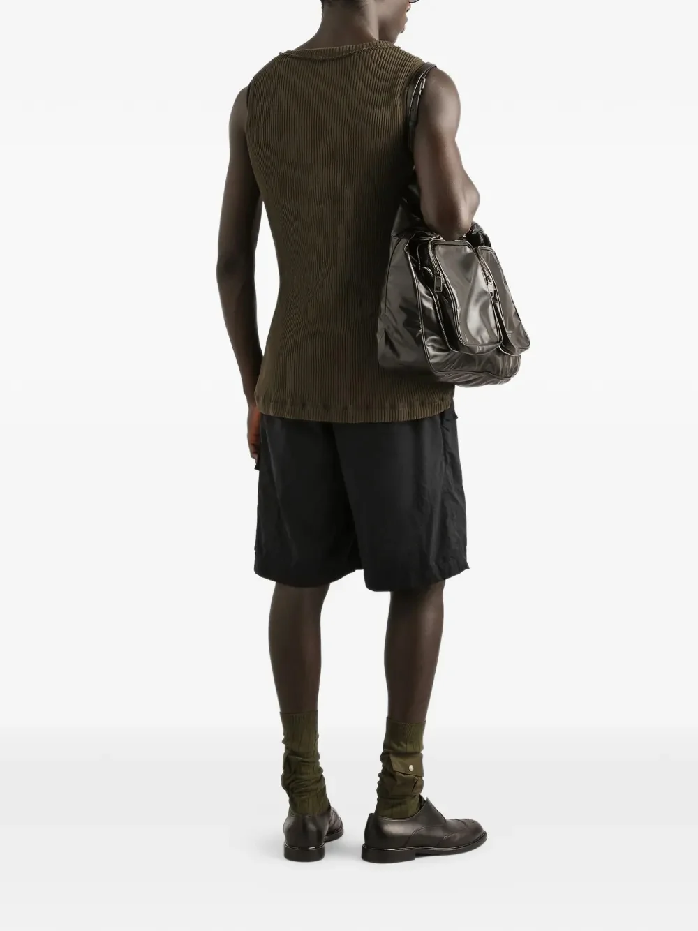 Dolce & Gabbana Men’s Cargo Shorts with Elastic Drawstring Waist - Image 3