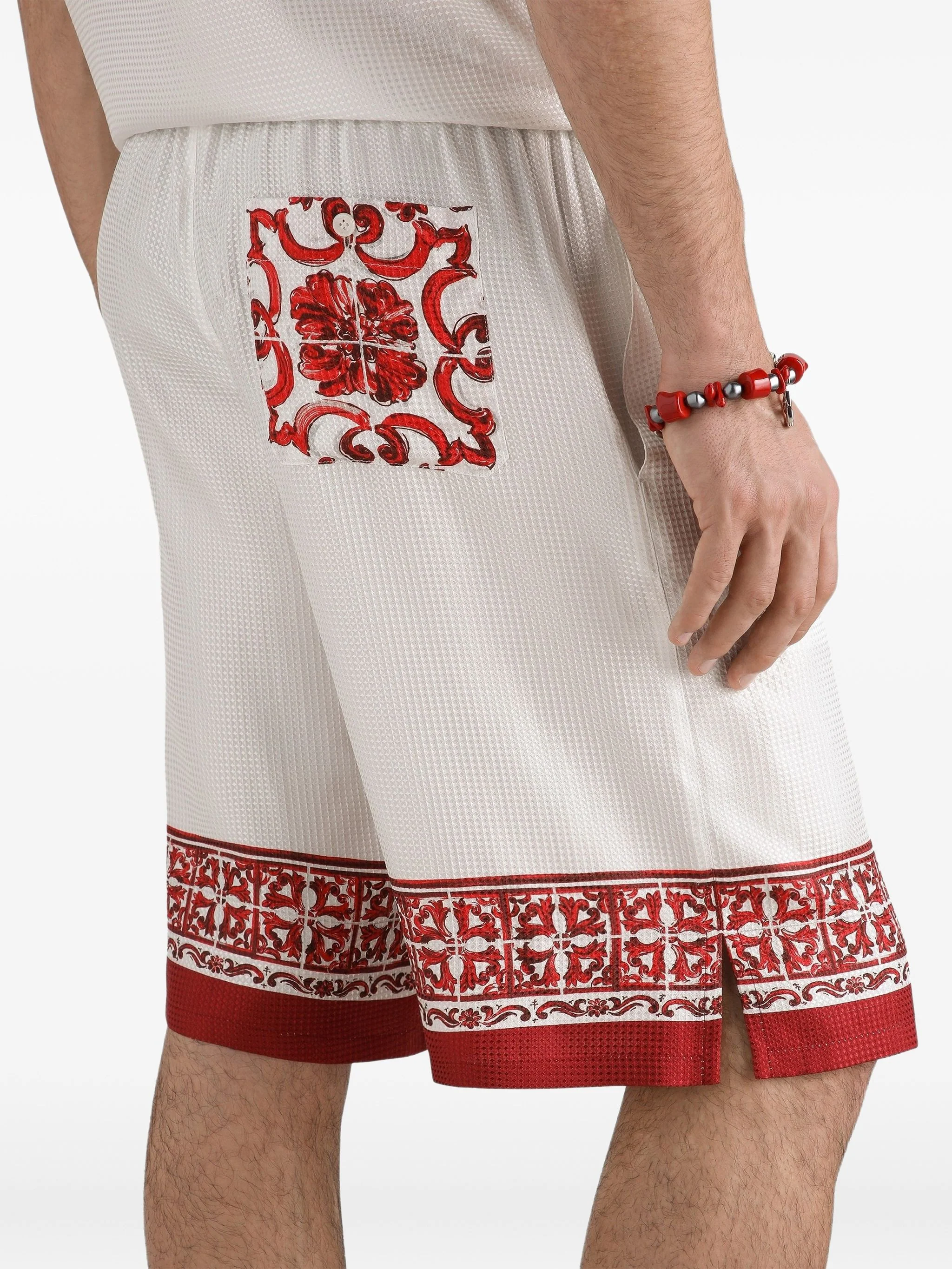 Dolce & Gabbana Men's Maiolica-Print Pants - Image 3