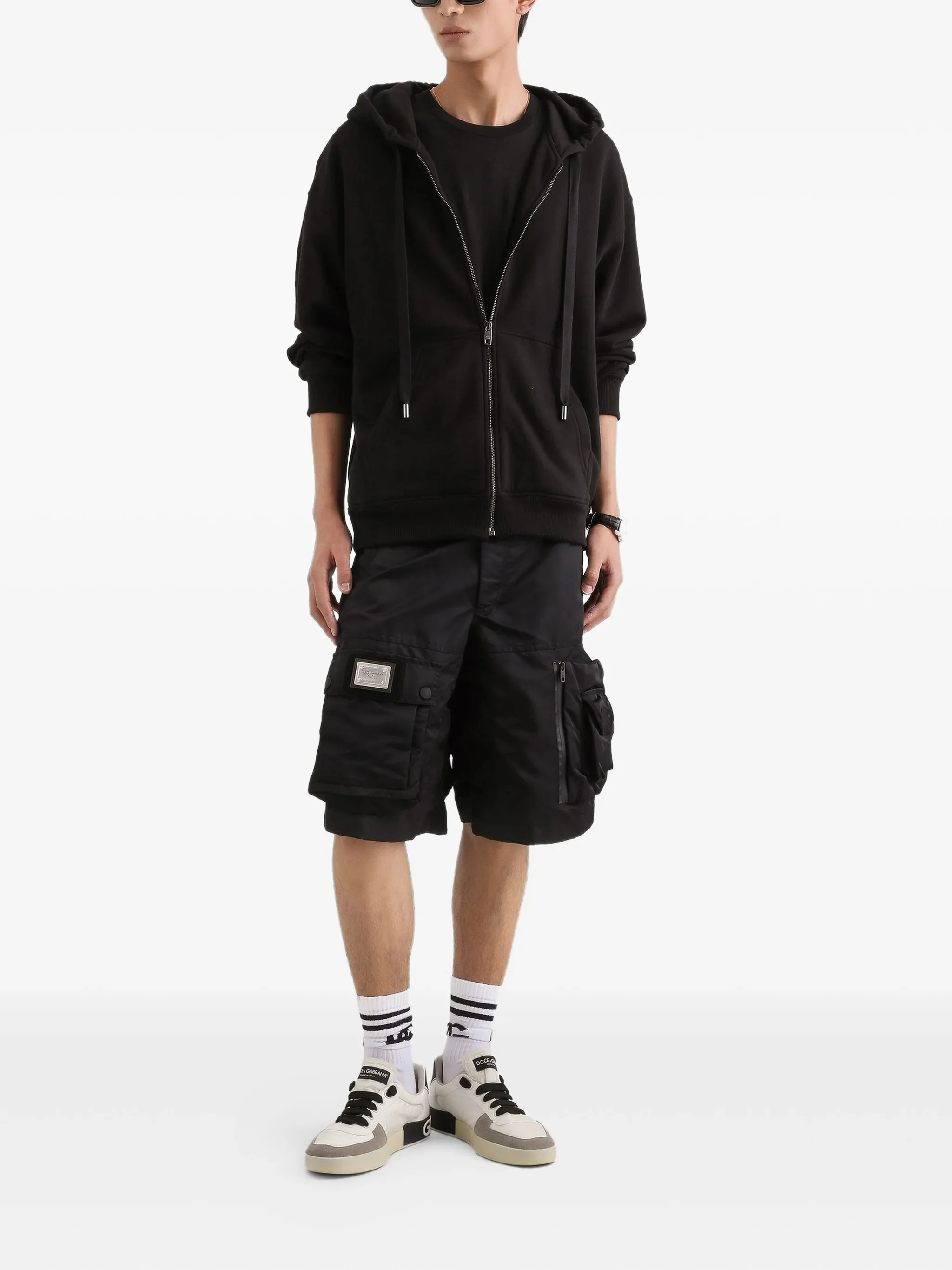 Dolce & Gabbana Patch Chest Crew-Neck Cotton T-Shirt - Image 2