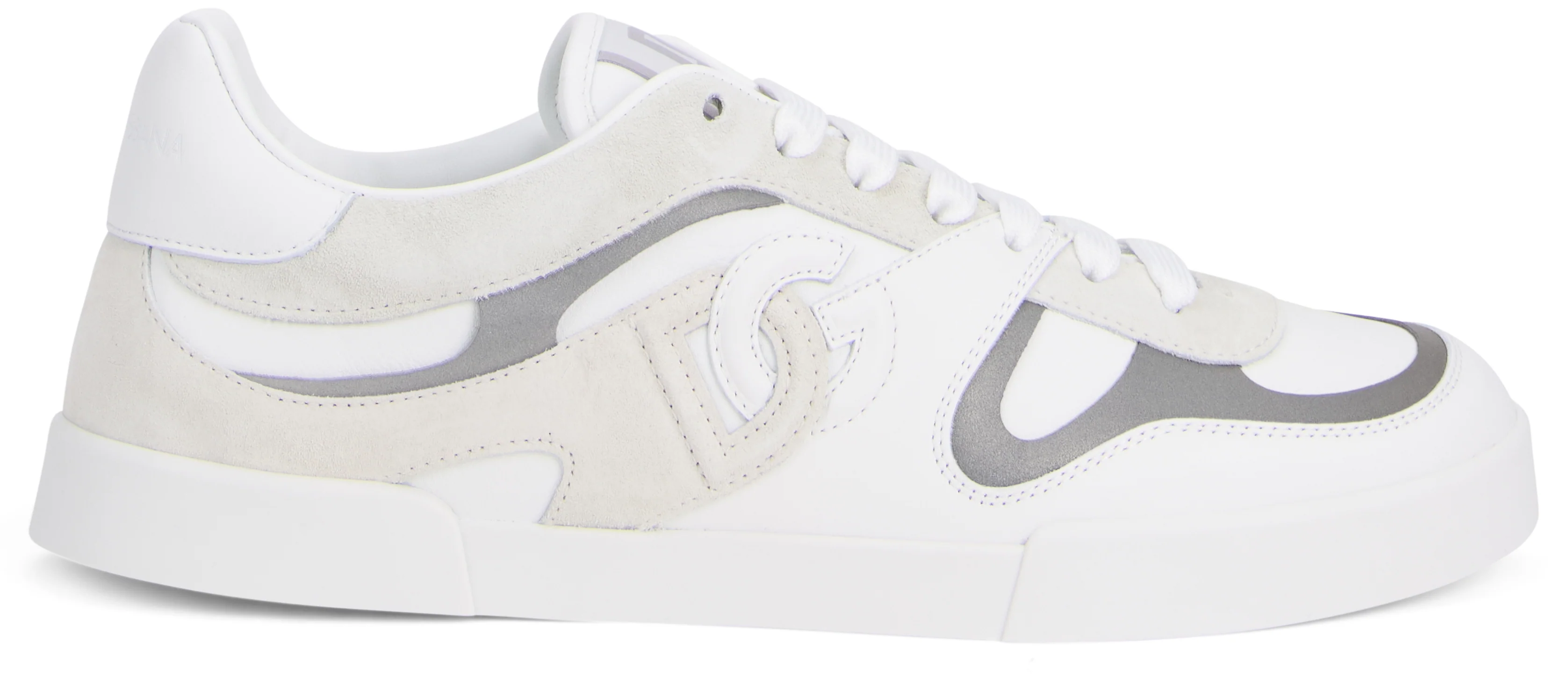 Dolce & Gabbana Portofino Leather Sneaker with Rubber Sole - Image 2