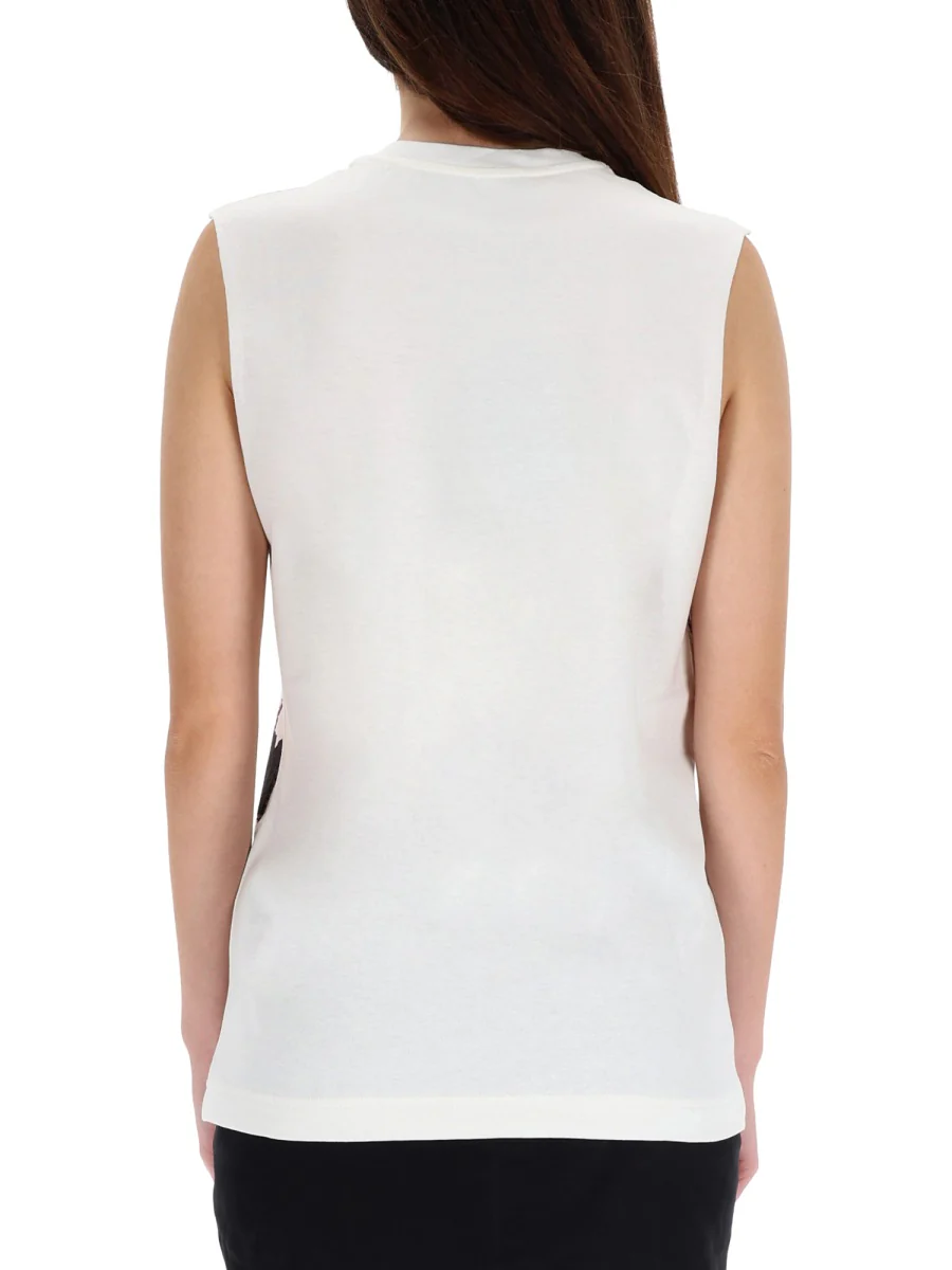 DOLCE & GABBANA Printed Jersey Top - Image 3