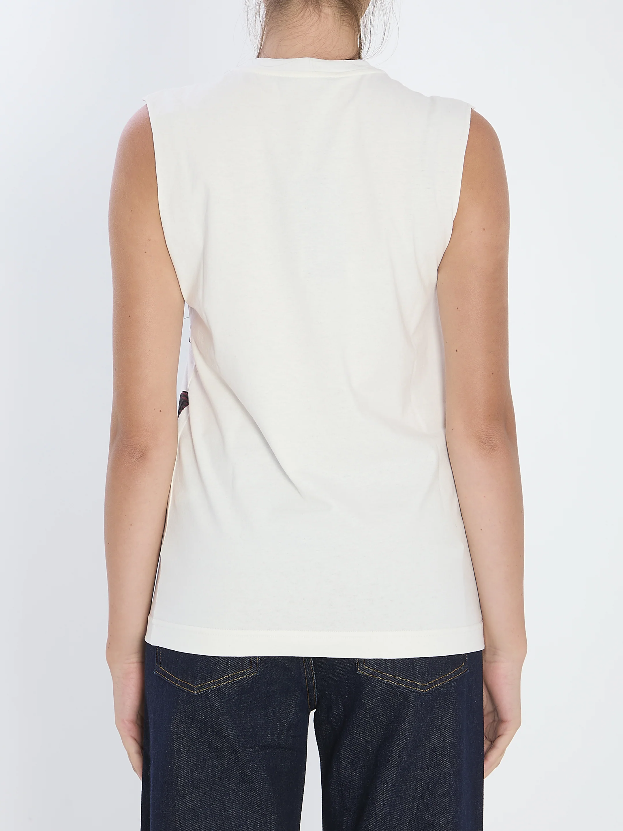 DOLCE & GABBANA Printed Jersey Top - Image 7