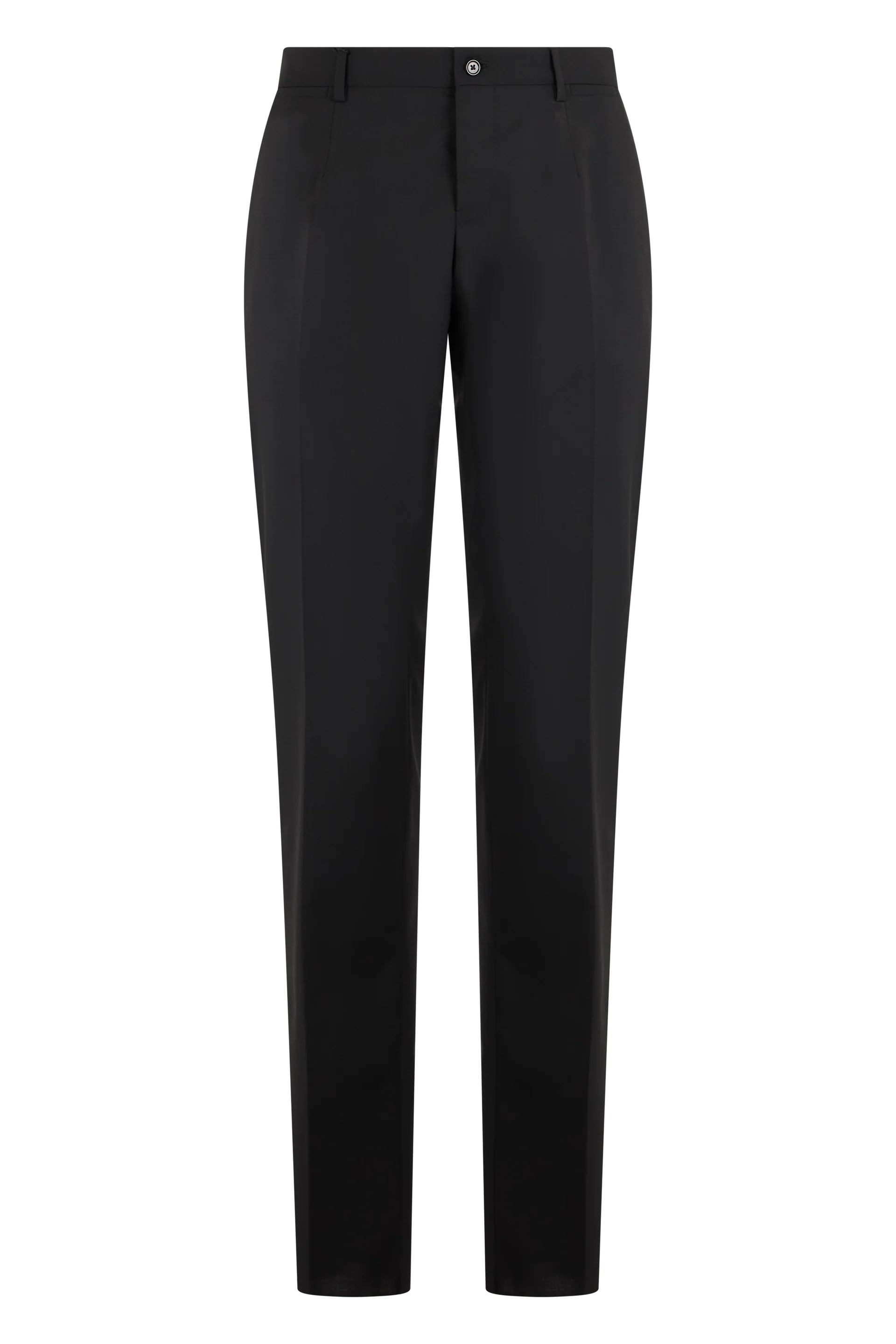 Dolce & Gabbana Slim Wool Pants with High Waist Tapered Fit