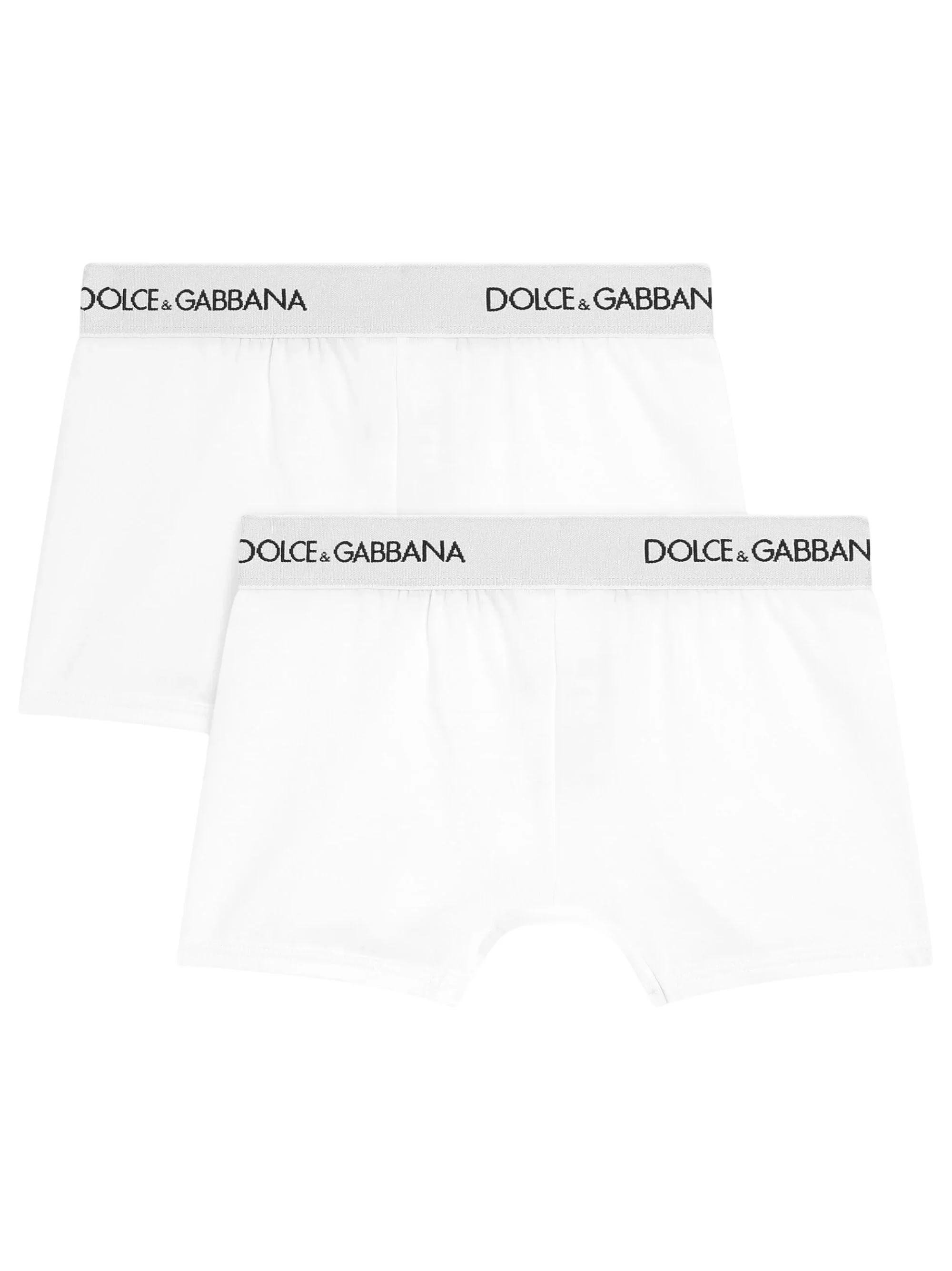 Dolce & Gabbana Stretch-Cotton T-Shirt Pack of Two with Elasticated Logo Waistband for Boys - Image 4