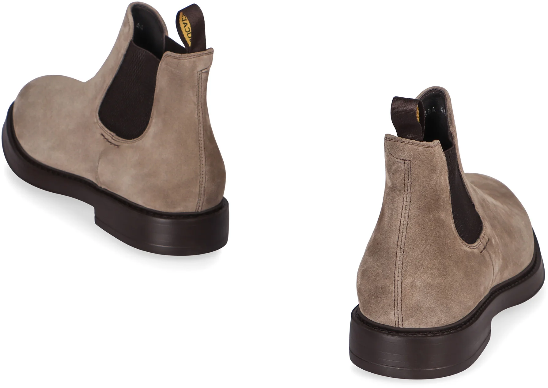 Doucal's Men’s Suede Chelsea Boots with Contrasting Side Elastic - Image 4
