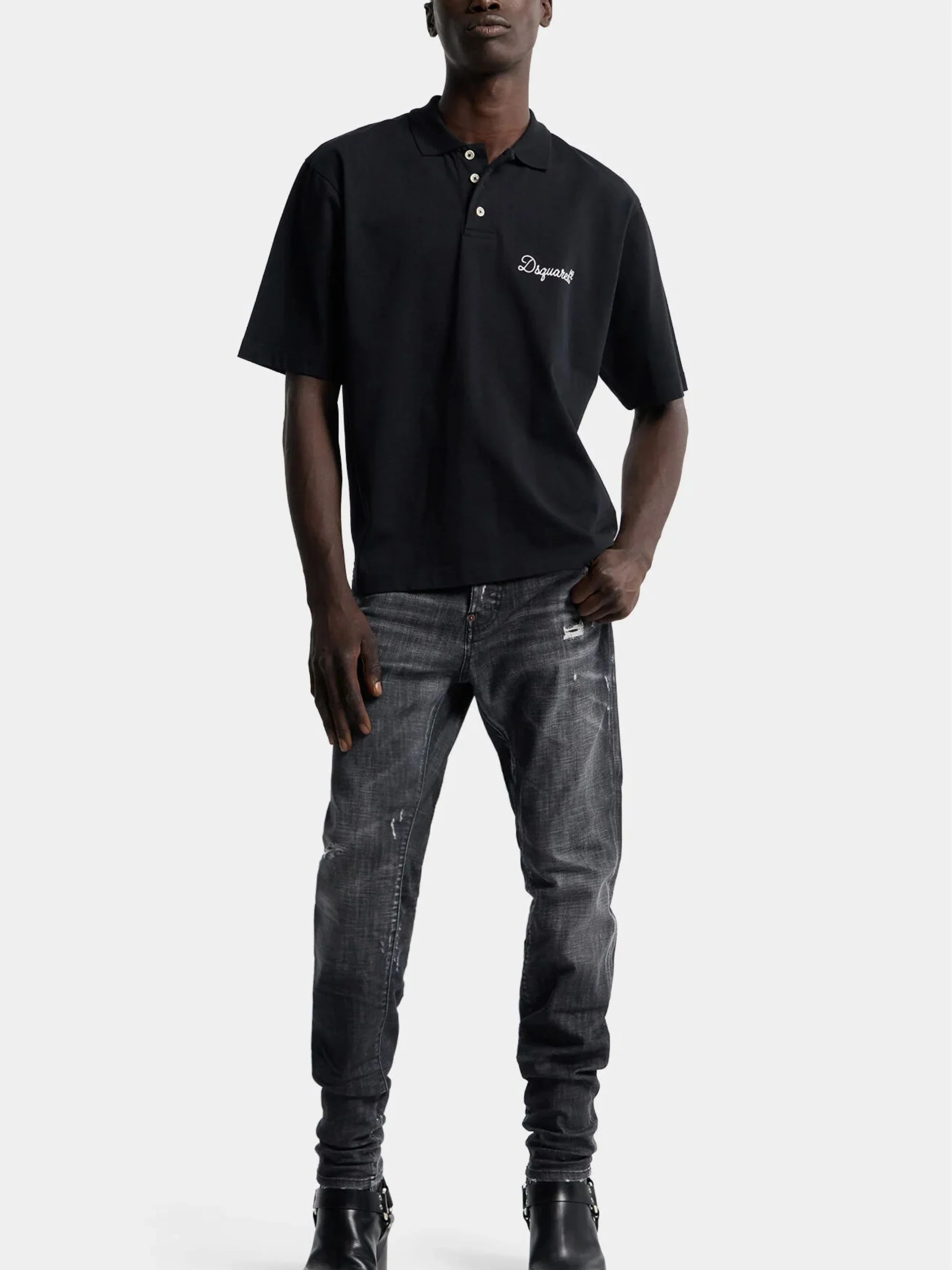 Dsquared2 Fog Wash Teddy Jeans - Image 6
