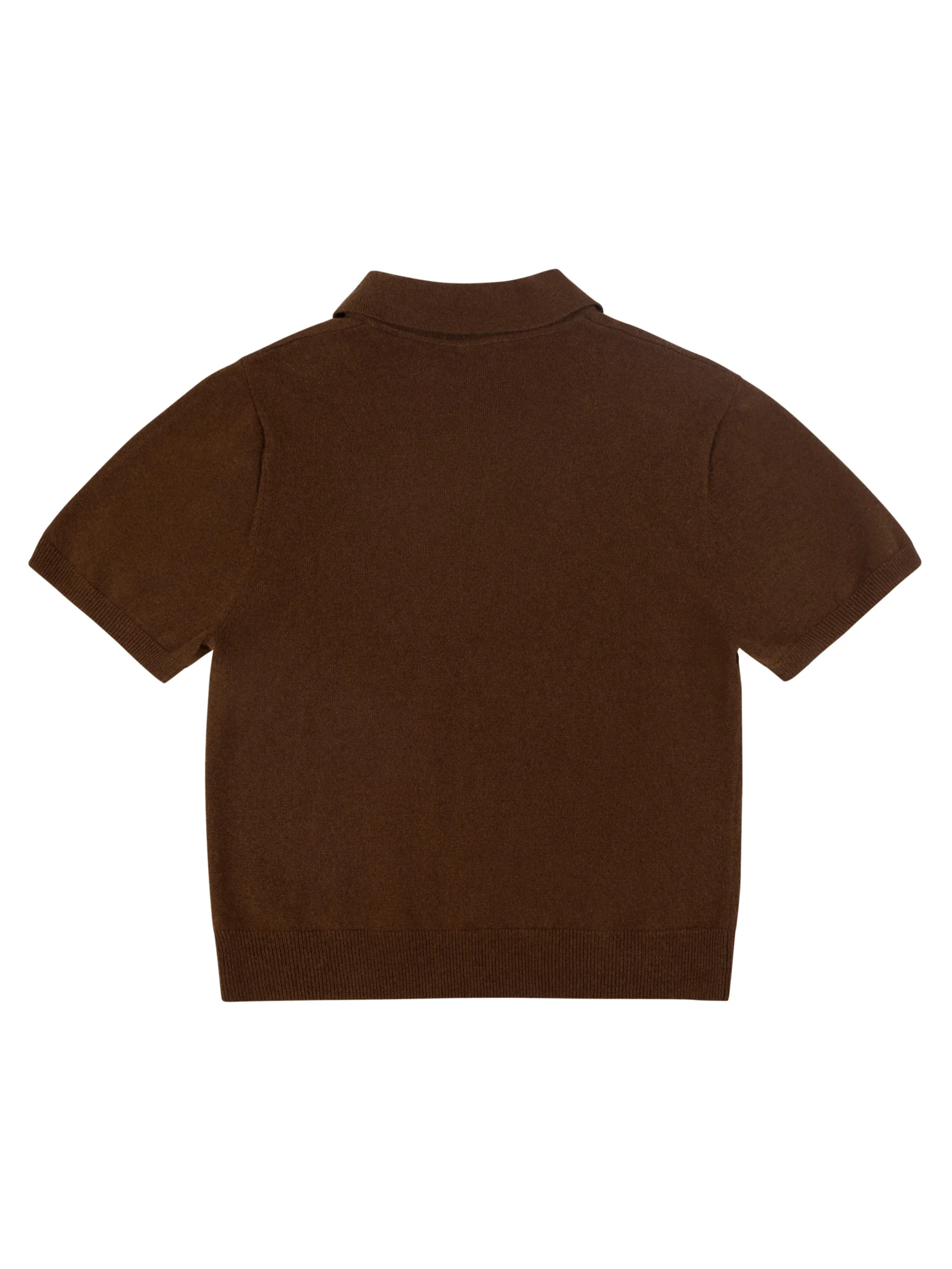 Entire Studios Front Half Button Placket Sweater Polo with Ribbed Cuffs and Hem - Image 2