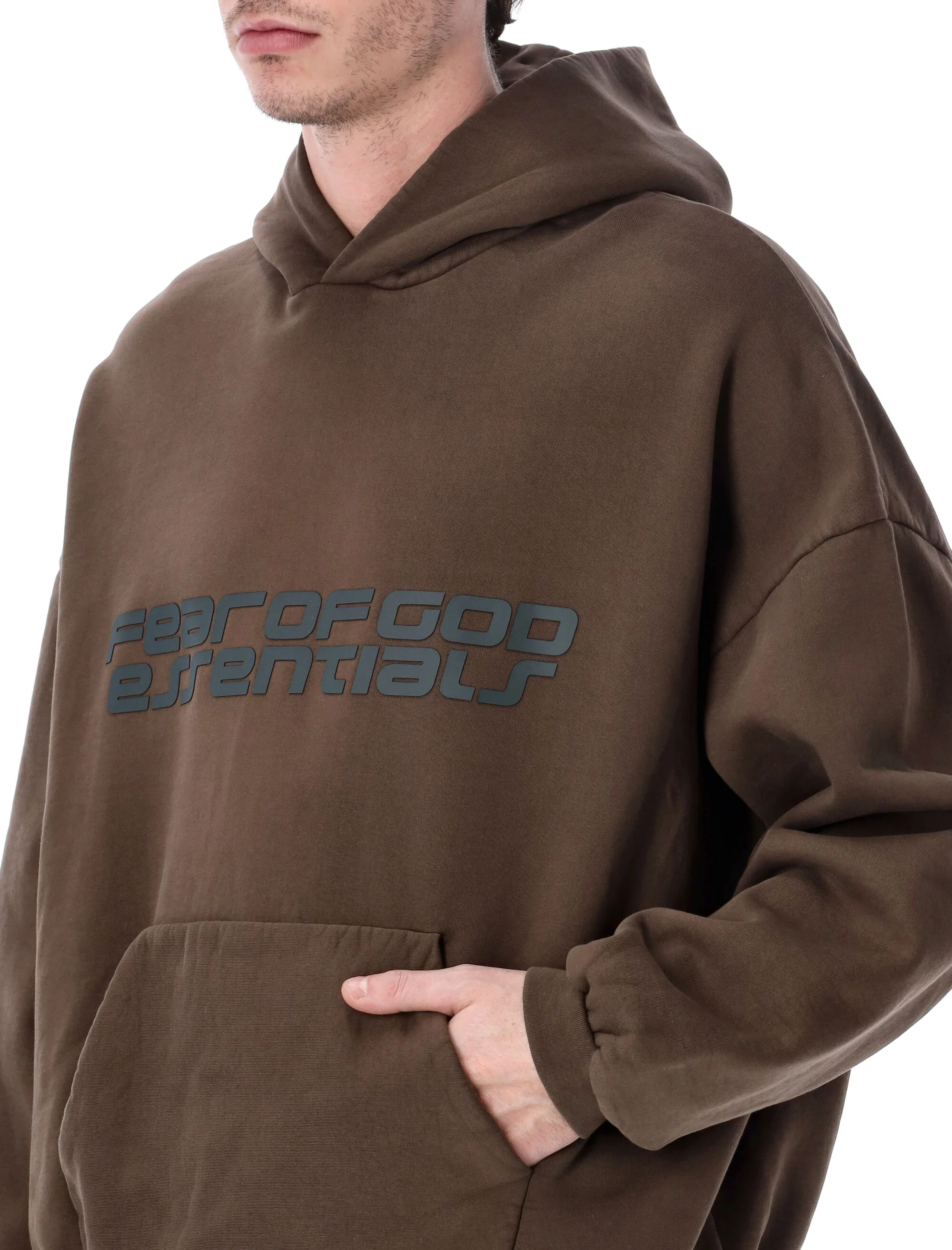 ESSENTIALS FEAR OF GOD Holiday Heavy Fleece 90s Hoodie - Image 3