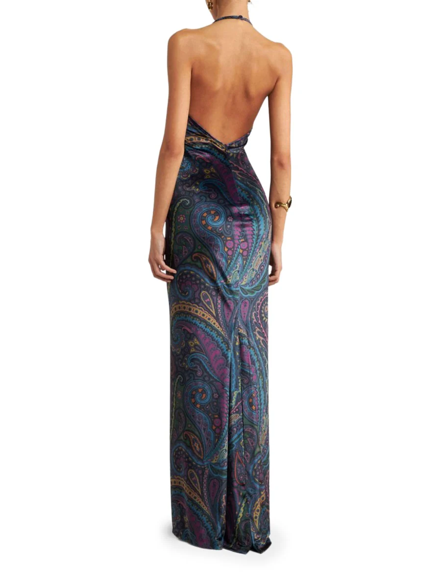 ETRO Long Dress with Paisley Print - Image 2