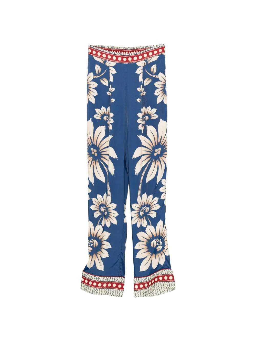 Farm Rio Luna Paintjama Bottoms - Straight Leg Fashion Trousers for Women