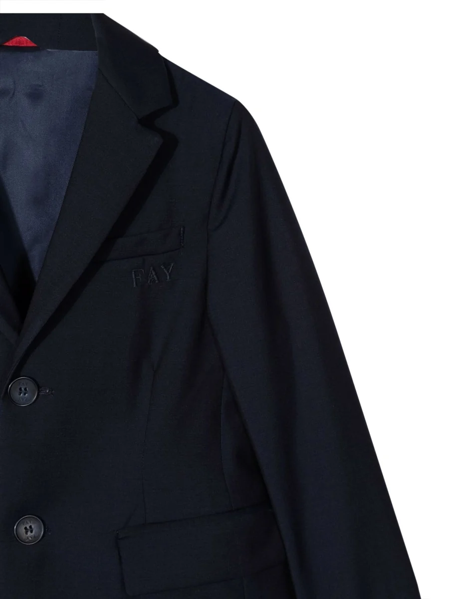 Fay Mini Boys' Wool Blend Jacket - Image 3