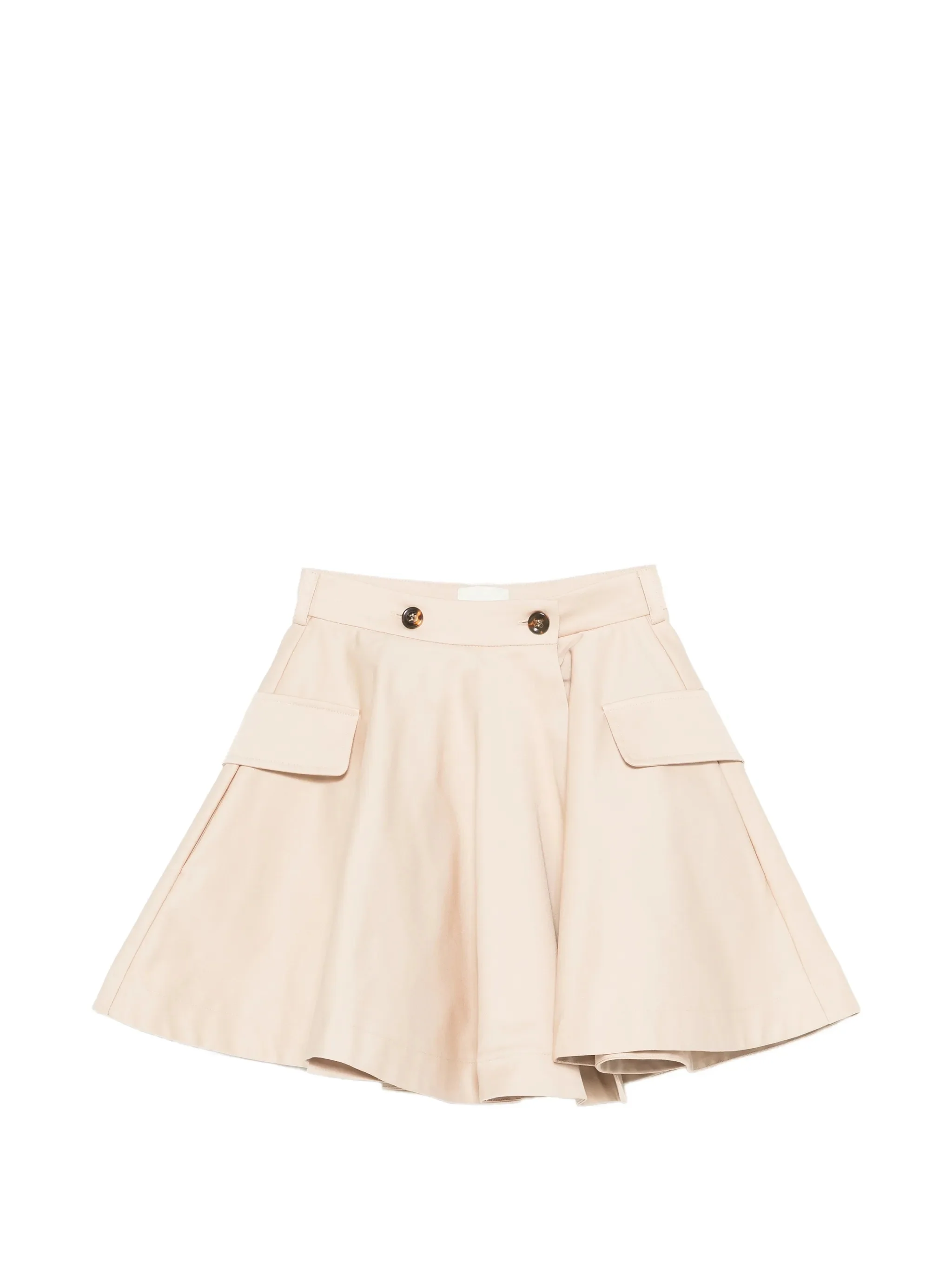 Fendi Kids Mini Chic Cotton Skirt with Pockets
