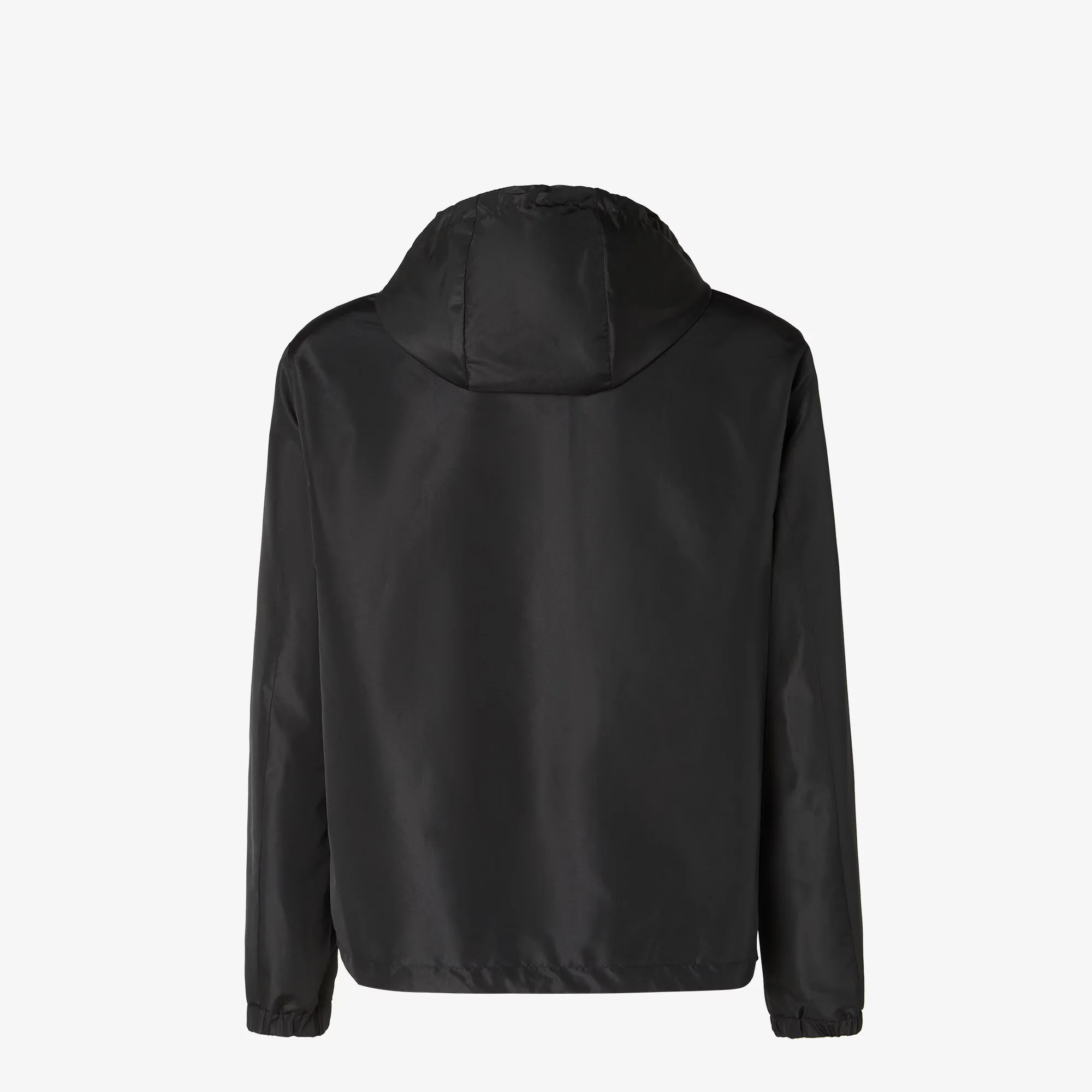 Fendi Man’s Technical Fabric Blouson Jacket with Drawstring Hood, Two-Way Zip & FF Logo - Image 2