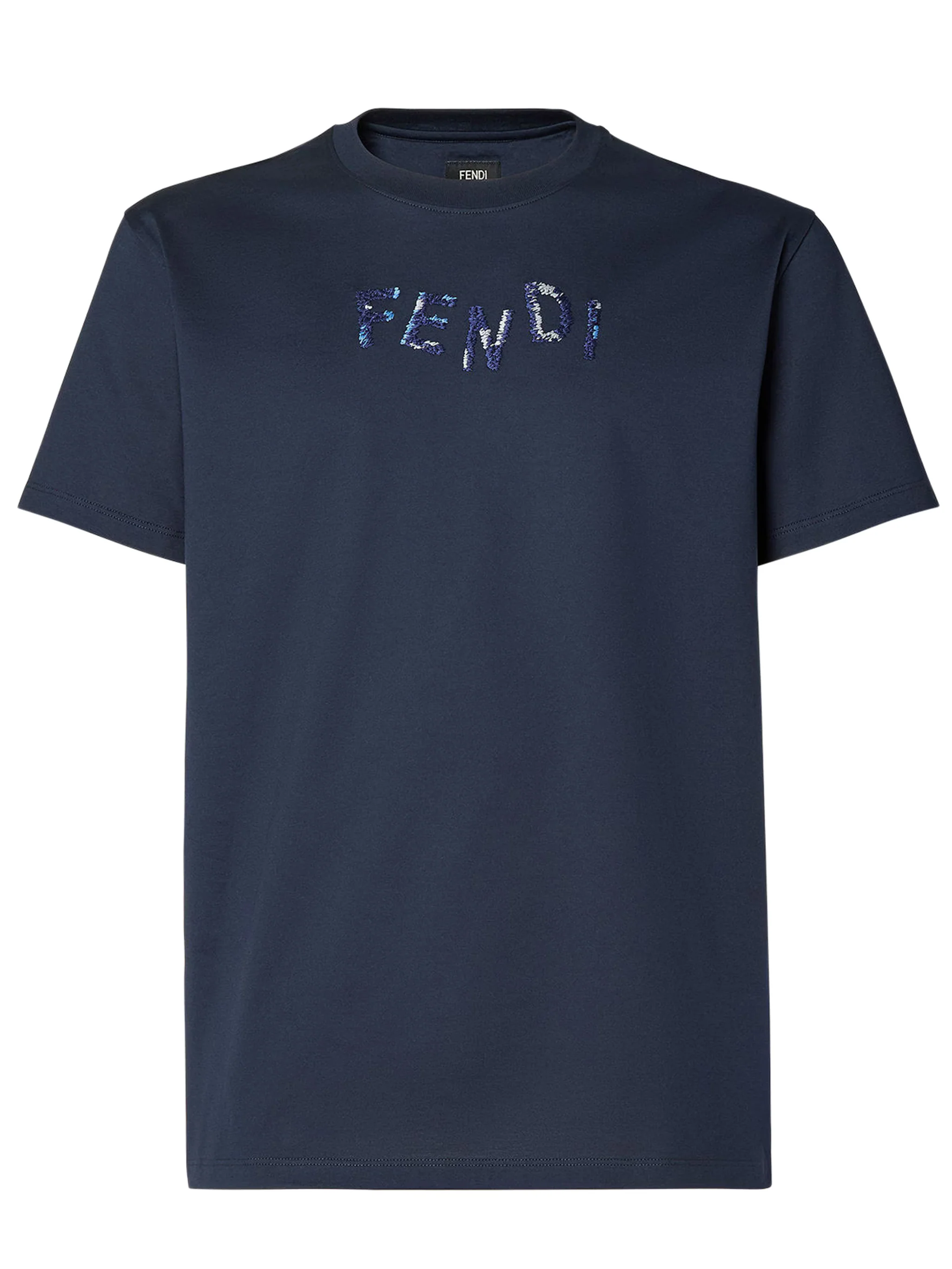 Fendi Short-Sleeve Crew Neck T-Shirt - Size M