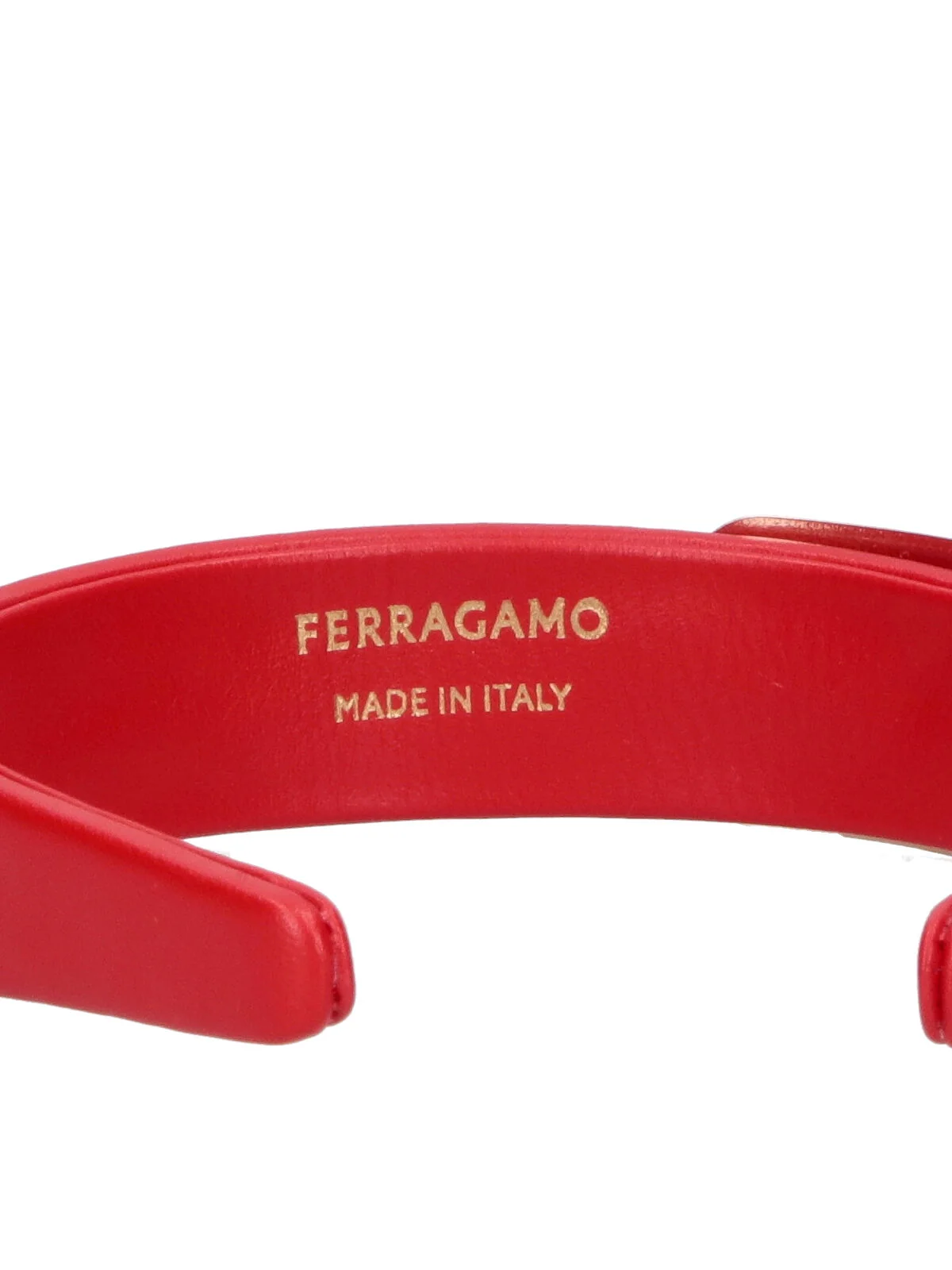 Ferragamo Women’s Calf Leather Key Holder with Brass Hardware - Image 3