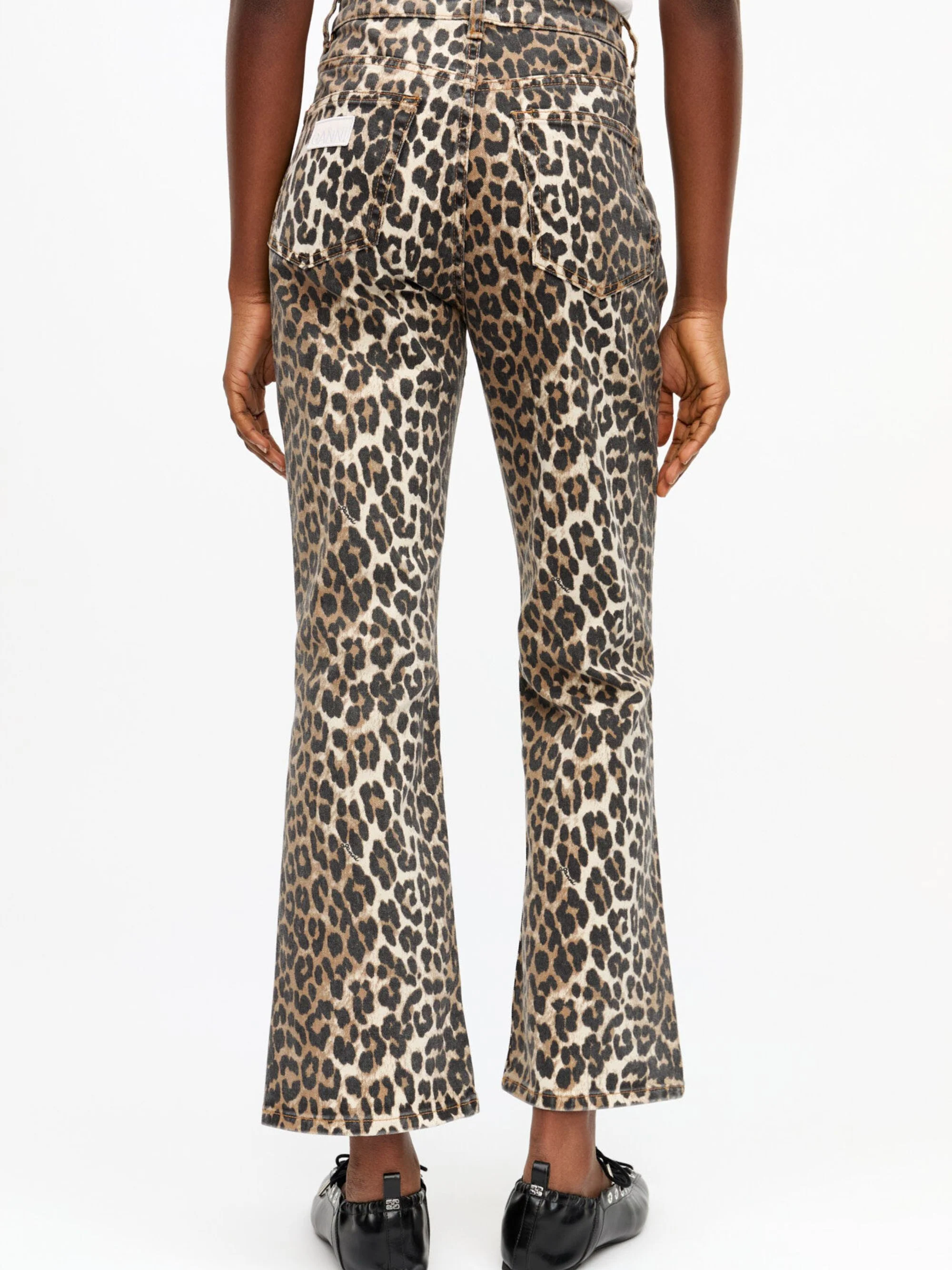 Ganni High Waist Animal Print Jeans for Women - Image 4