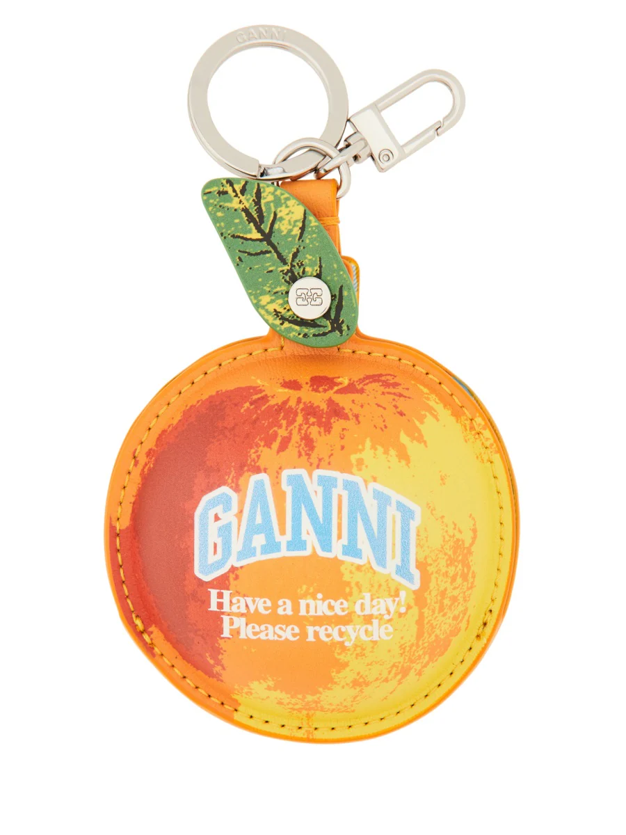 Ganni Mini Apple Keychain
