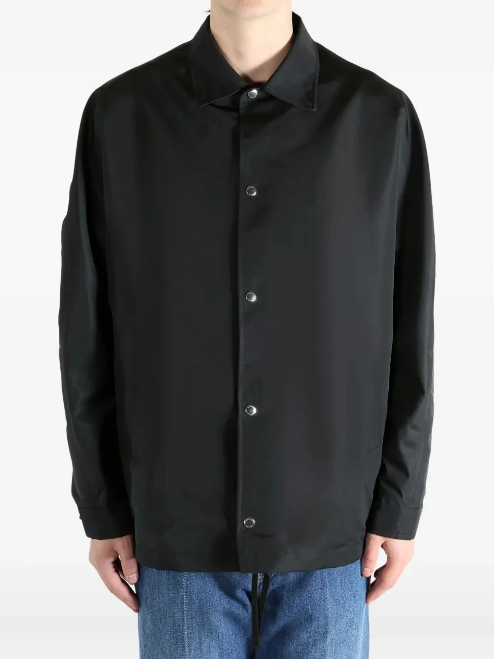 GIVENCHY Coach Jacket in Polyfaille Embroidered Paris - Image 3