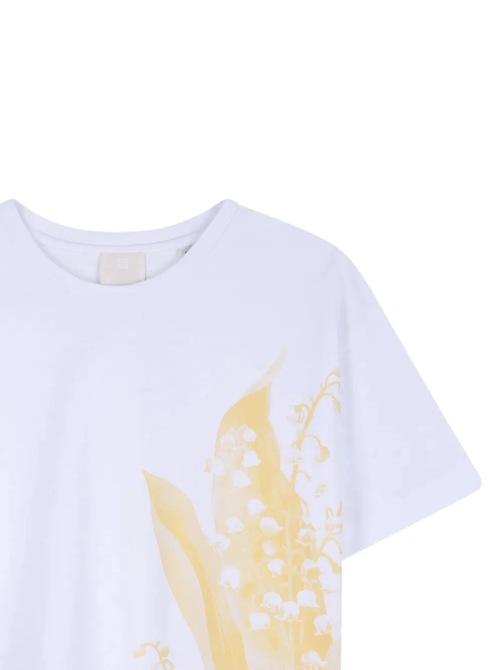 Givenchy Kids Cotton CrETHEstanesedew Neck T-Shirt for Girls - Image 3