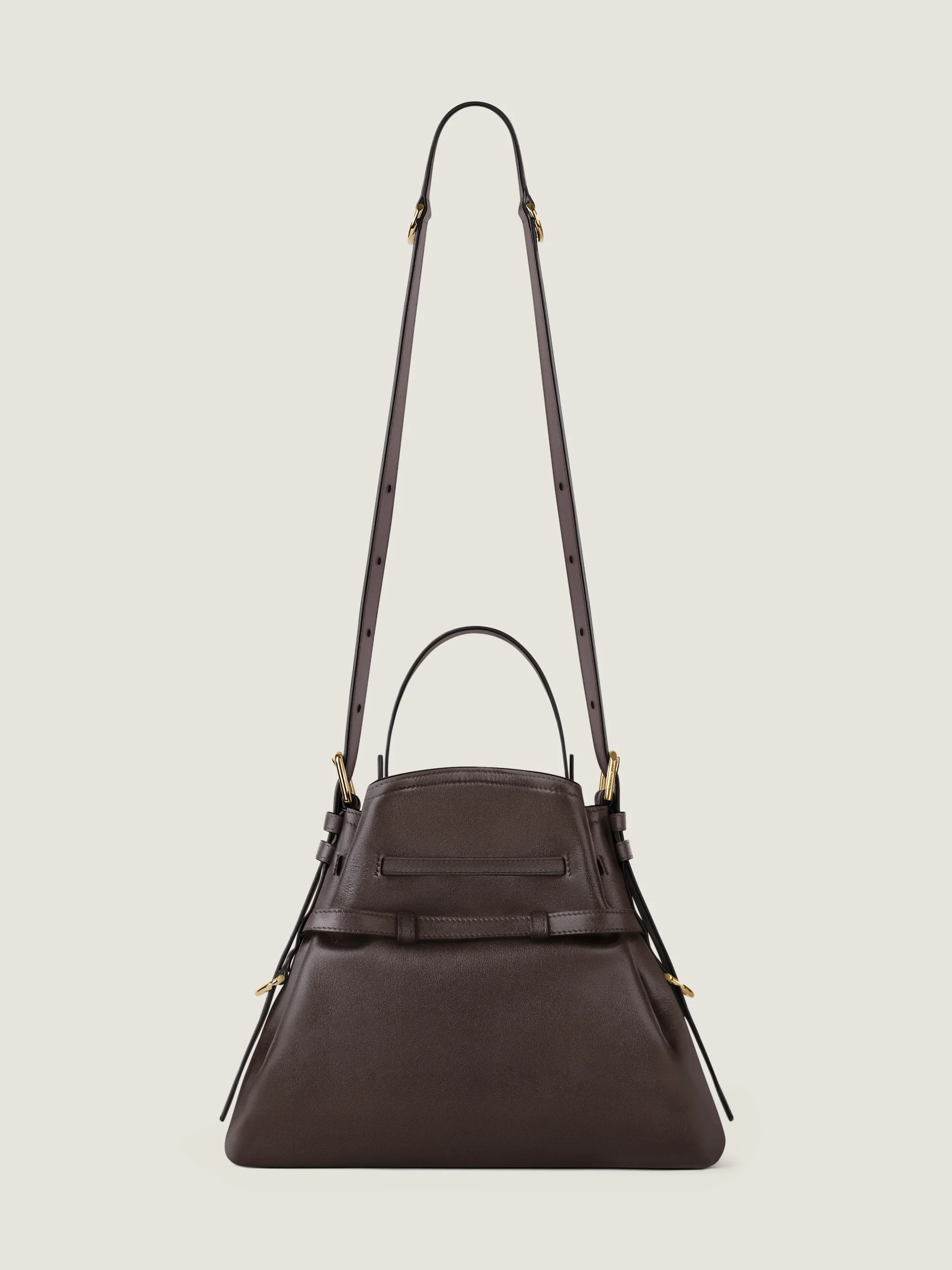 Givenchy Small Mini Calfskin Bucket Bag with Drawstring Closure and Removable Strap - Image 4
