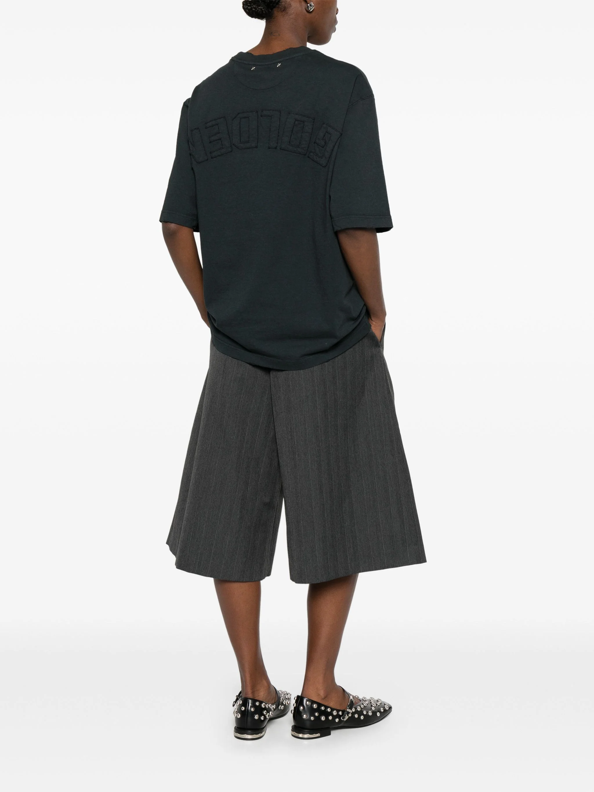 Golden Goose Relaxed Fit Logo Cotton T-Shirt - Image 5