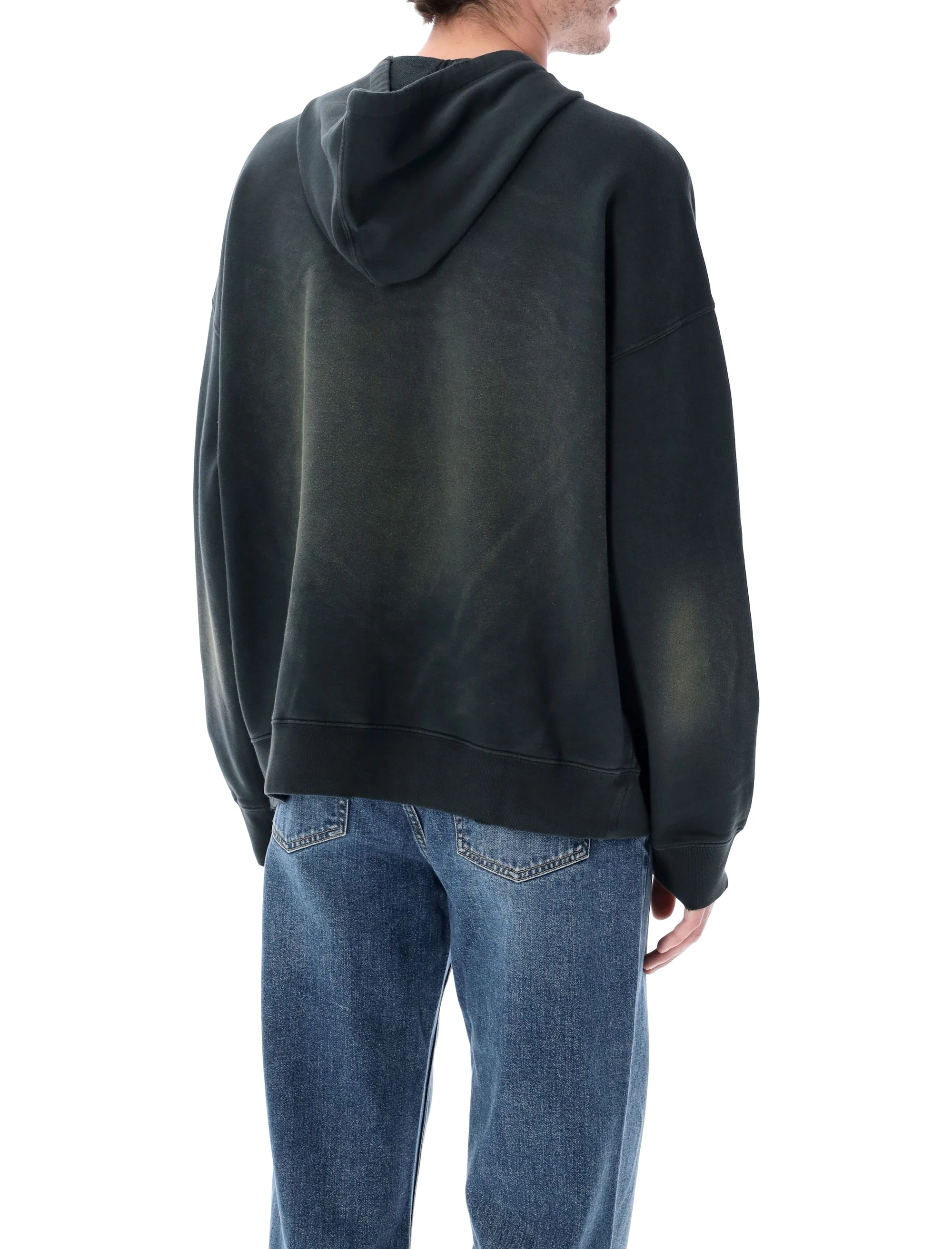 GOLDEN GOOSE Unisex Hooded Sweatshirt in Cotton with a Bleached Effect - Image 7