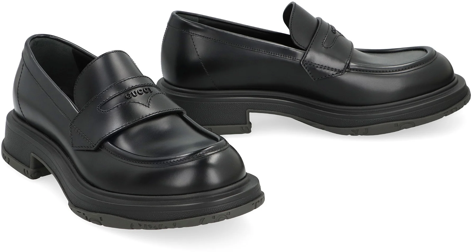 Gucci Classic Calfskin Leather Loafers - Image 3