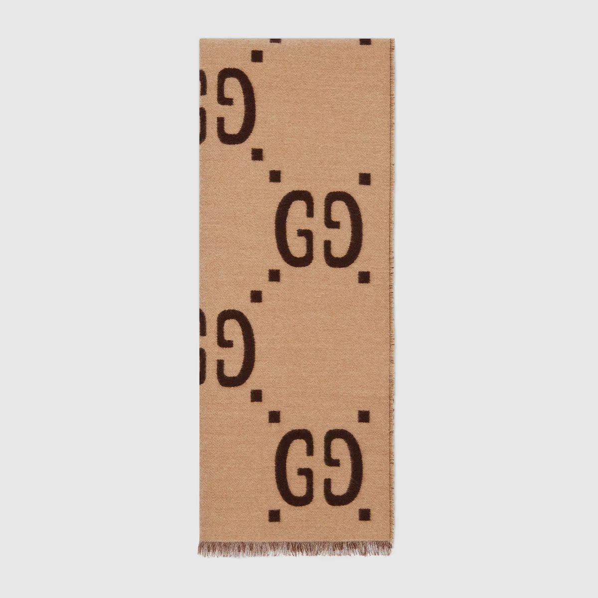 Gucci GG Jacquard Wool Silk Scarf W 35cm x L 190cm - Image 3