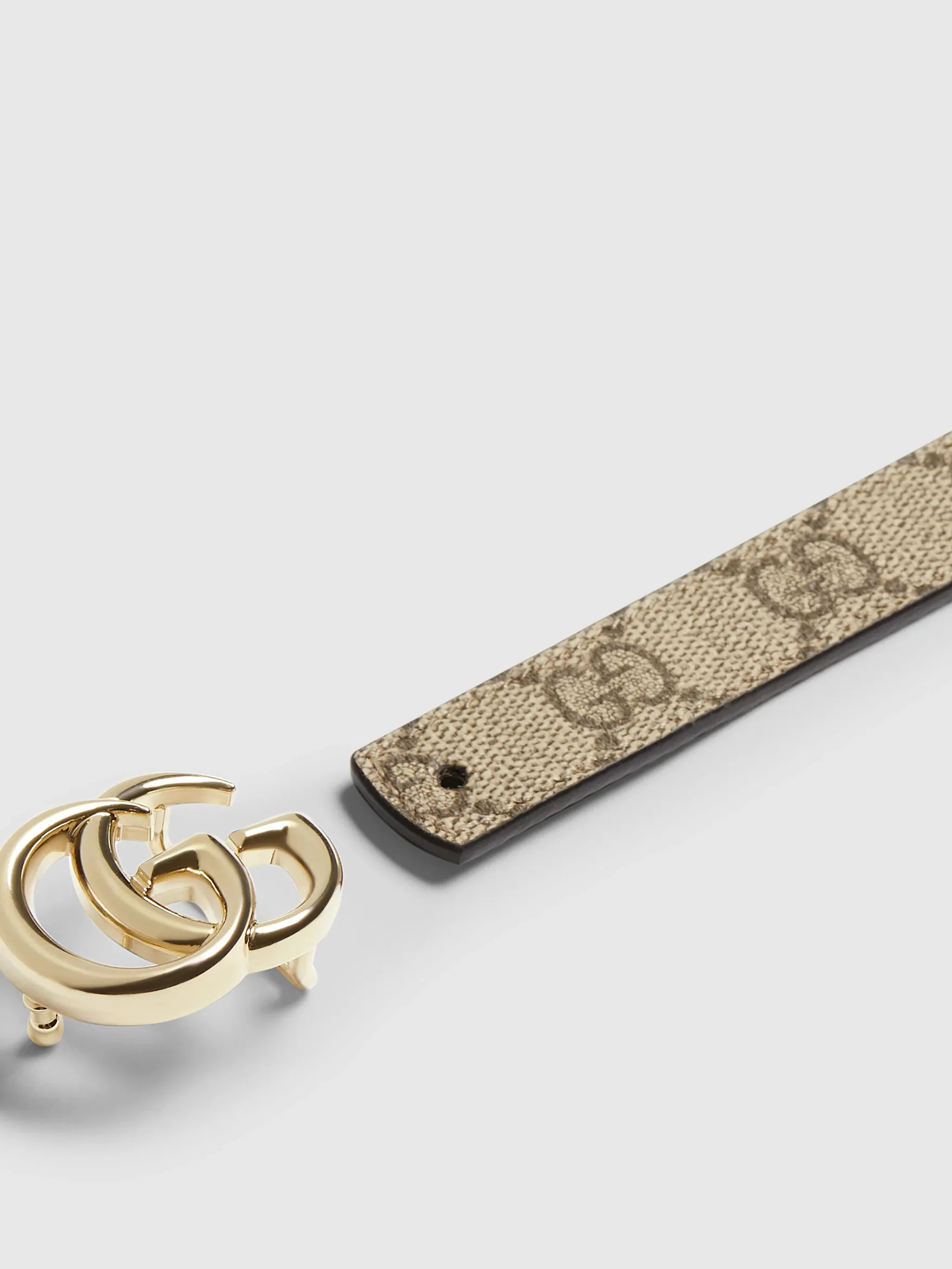 Gucci GG SuPrinteme Mini Belt with Double G Buckle - 2 cm - Image 4